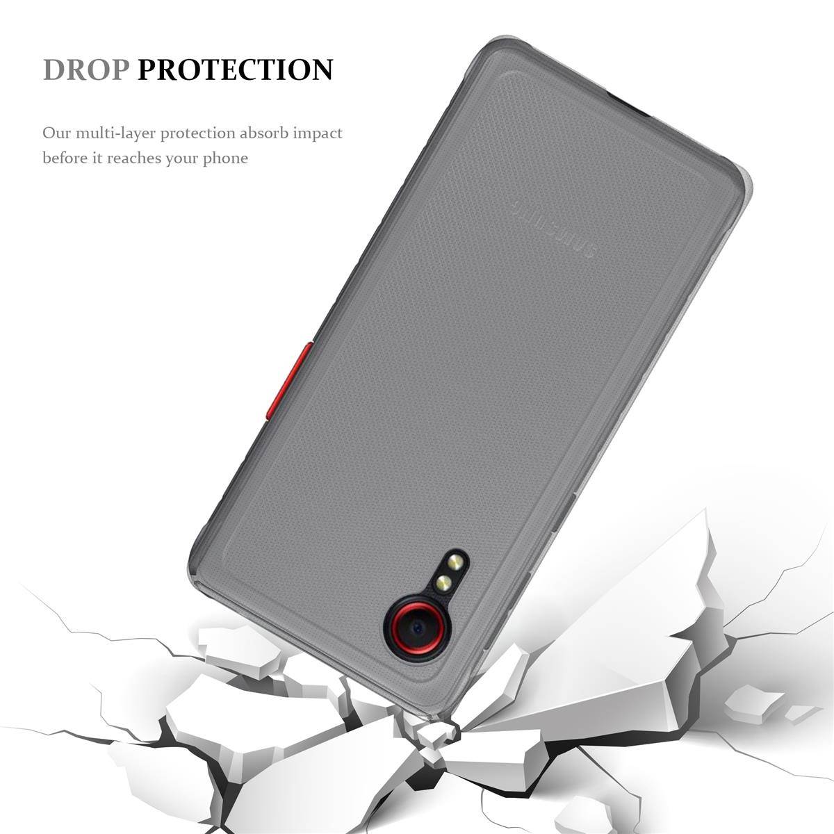 Cadorabo Hülle für Samsung Galaxy Xcover 5 Schutz Hülle in natur Schutzhülle TPU Silikon Cover Etui Case