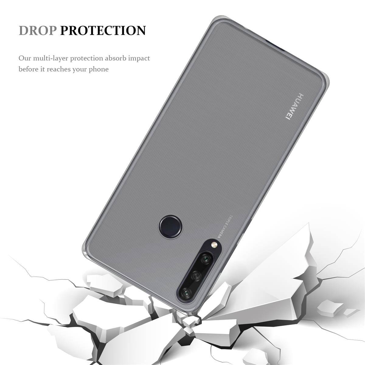 Cadorabo Hülle für Huawei Y6P Schutz Hülle in natur Schutzhülle TPU Silikon Cover Etui Case