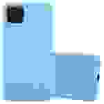 Cadorabo Hülle für Samsung Galaxy A12 / M12 Schutzhülle in Blau Handyhülle TPU Silikon Etui Case Cover