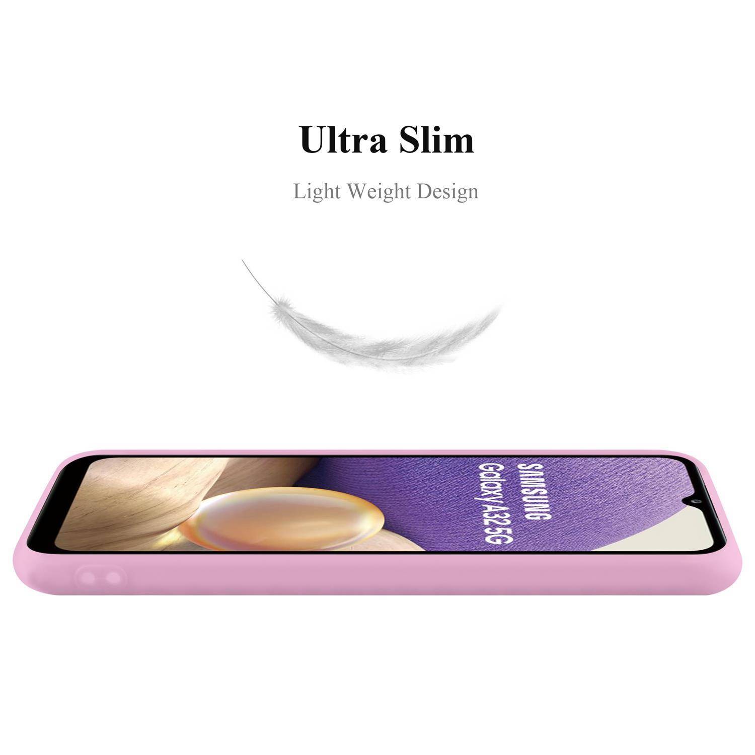 Cadorabo Hülle für Samsung Galaxy A32 4G Schutzhülle in Rosa Handyhülle TPU Silikon Etui Case Cover