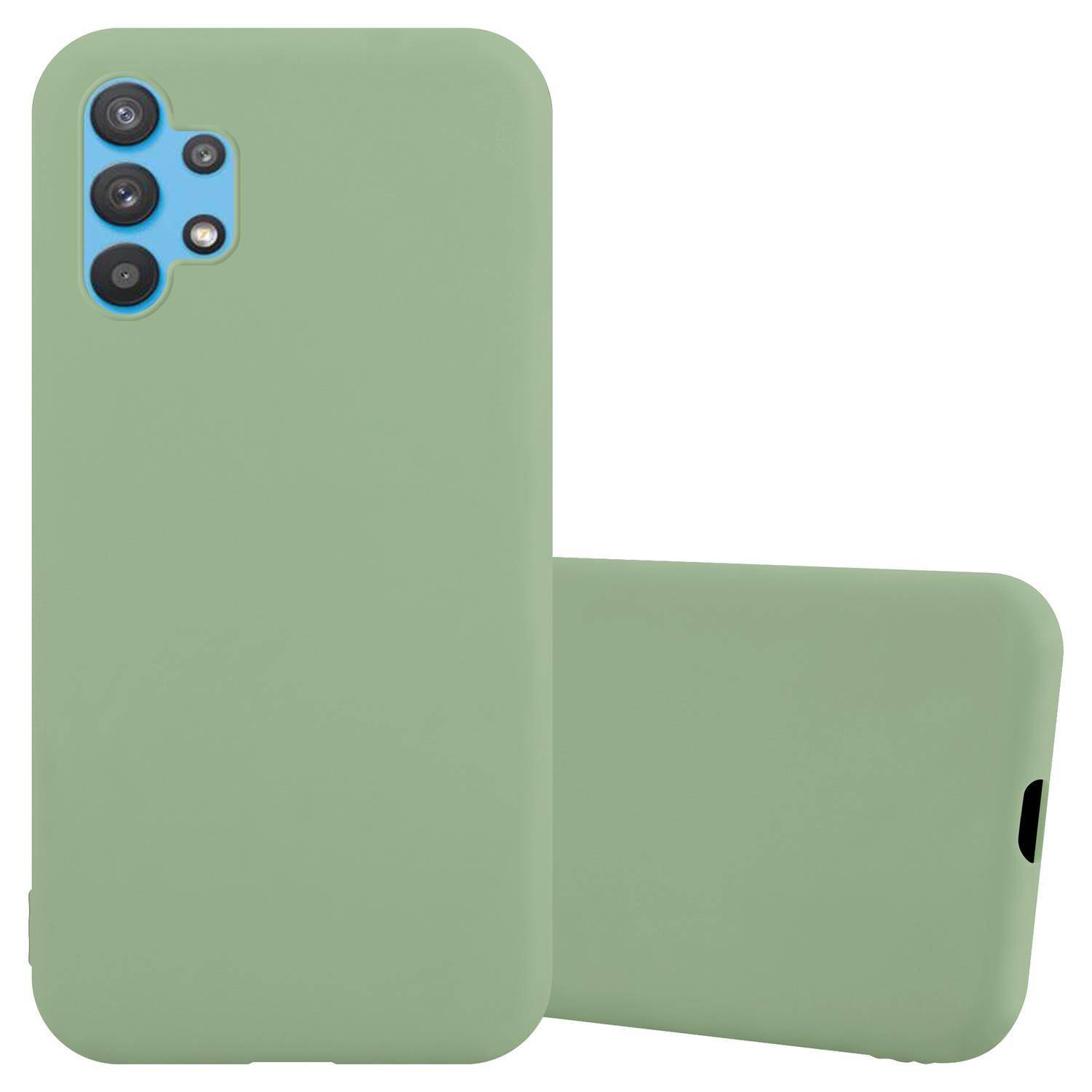 Cadorabo Hülle für Samsung Galaxy A32 4G Schutzhülle in Grün Handyhülle TPU Silikon Etui Case Cover