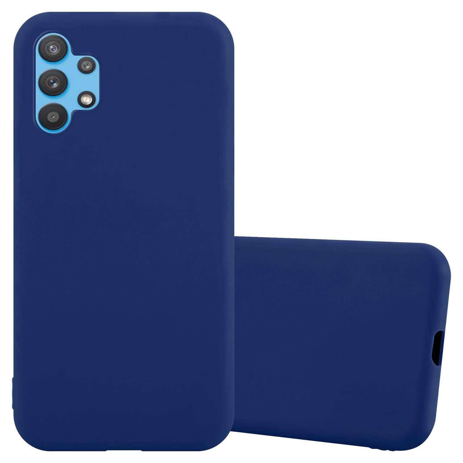 Cadorabo Hülle für Samsung Galaxy A32 4G Schutzhülle in Blau Handyhülle TPU Silikon Etui Case Cover