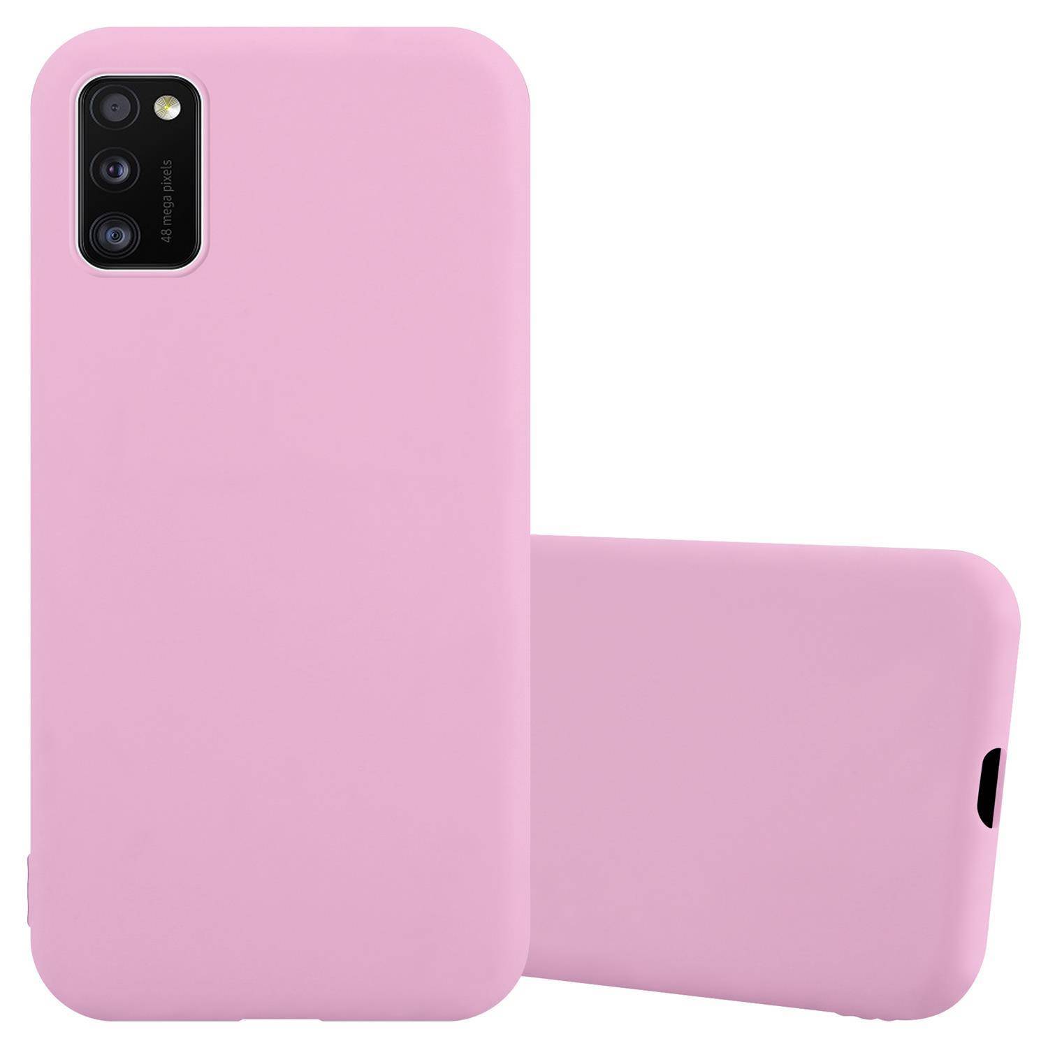 Cadorabo Hülle für Samsung Galaxy A41 Schutzhülle in Rosa Handyhülle TPU Silikon Etui Case Cover
