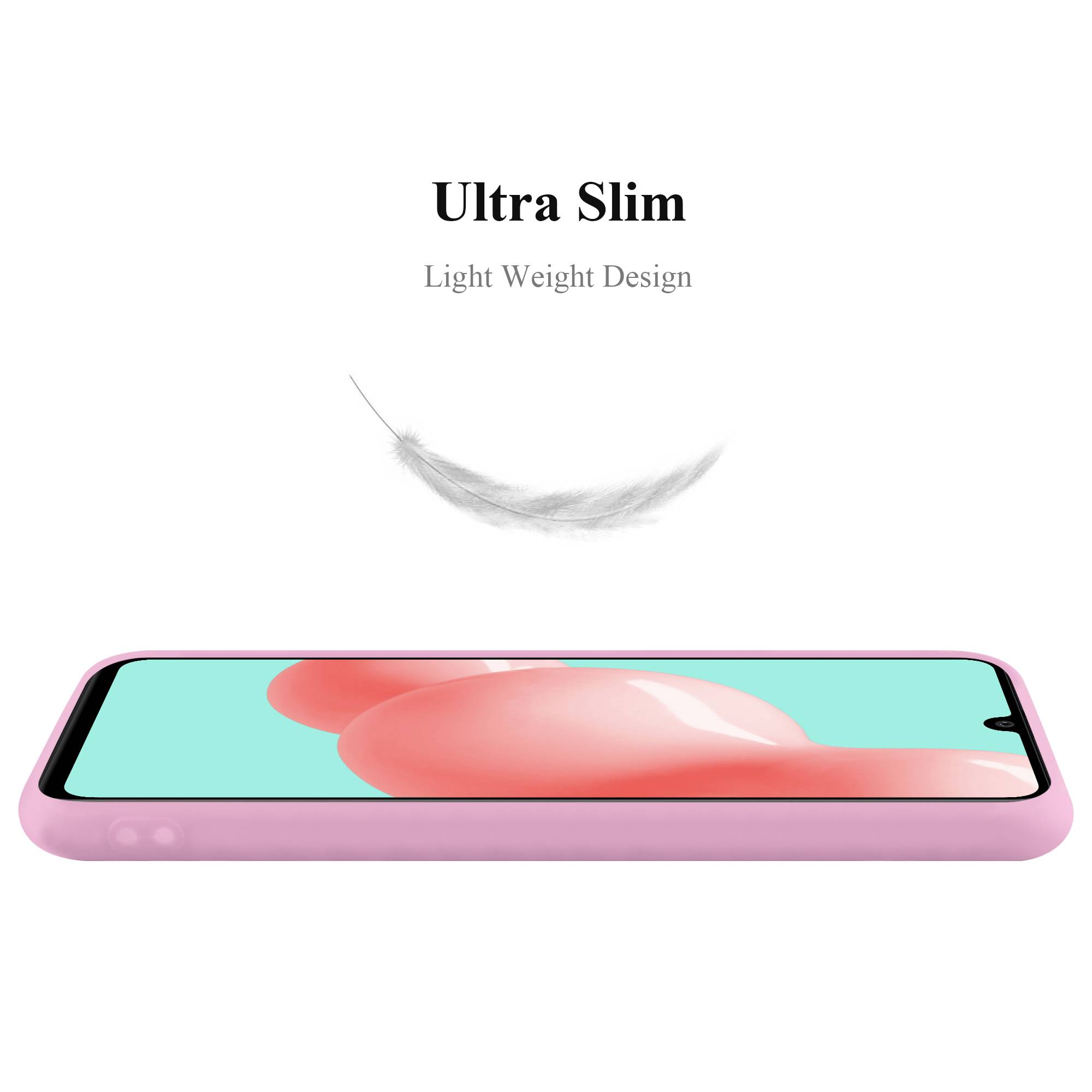 Cadorabo Hülle für Samsung Galaxy A41 Schutzhülle in Rosa Handyhülle TPU Silikon Etui Case Cover