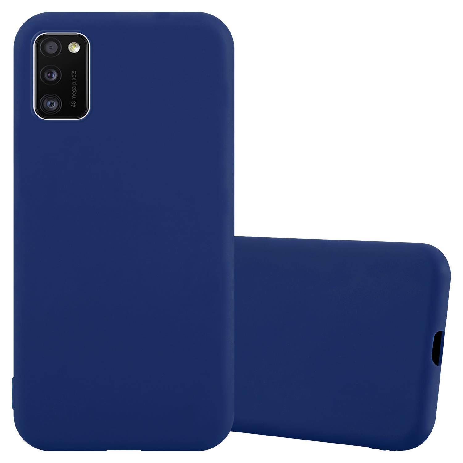 Cadorabo Hülle für Samsung Galaxy A41 Schutzhülle in Blau Handyhülle TPU Silikon Etui Case Cover