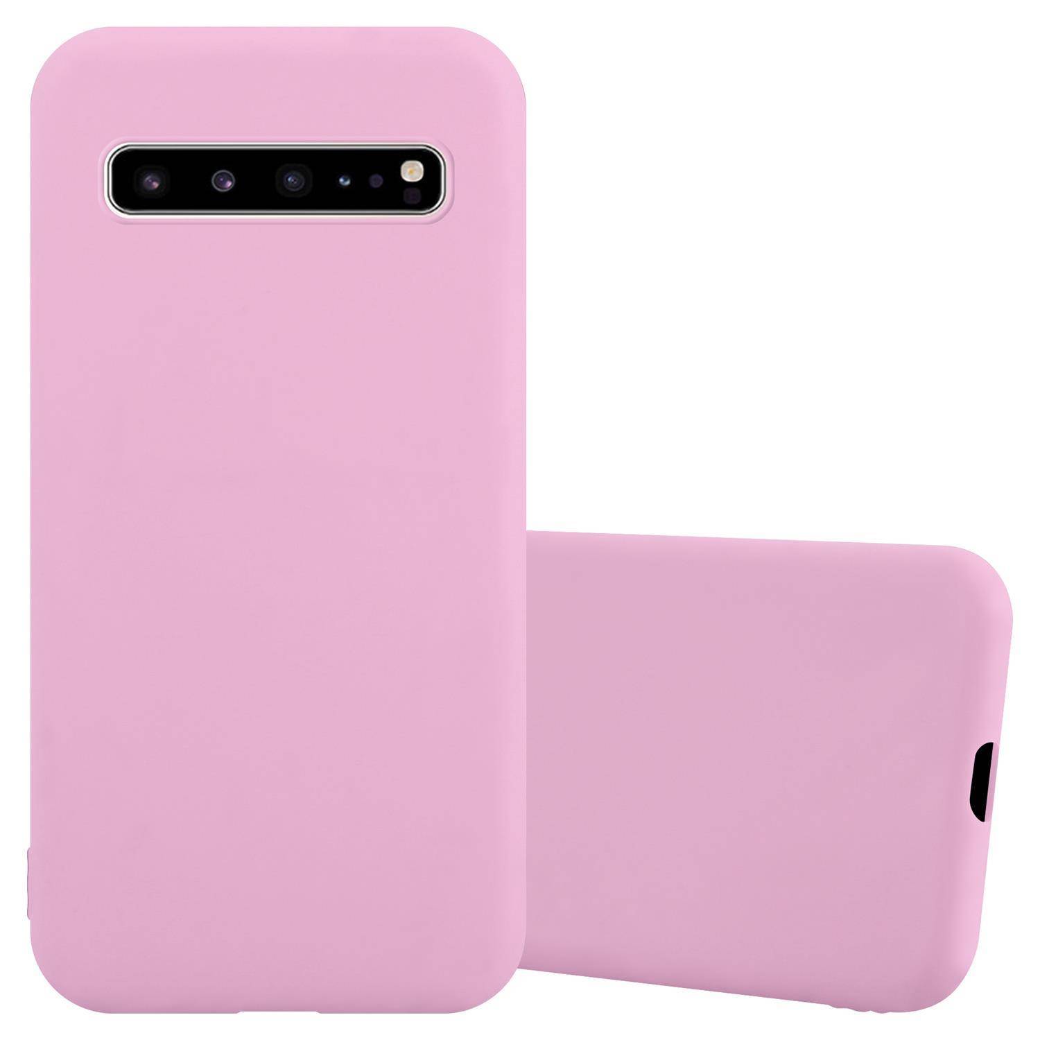Cadorabo Hülle für Samsung Galaxy S10 5G Schutzhülle in Rosa Handyhülle TPU Silikon Etui Case Cover