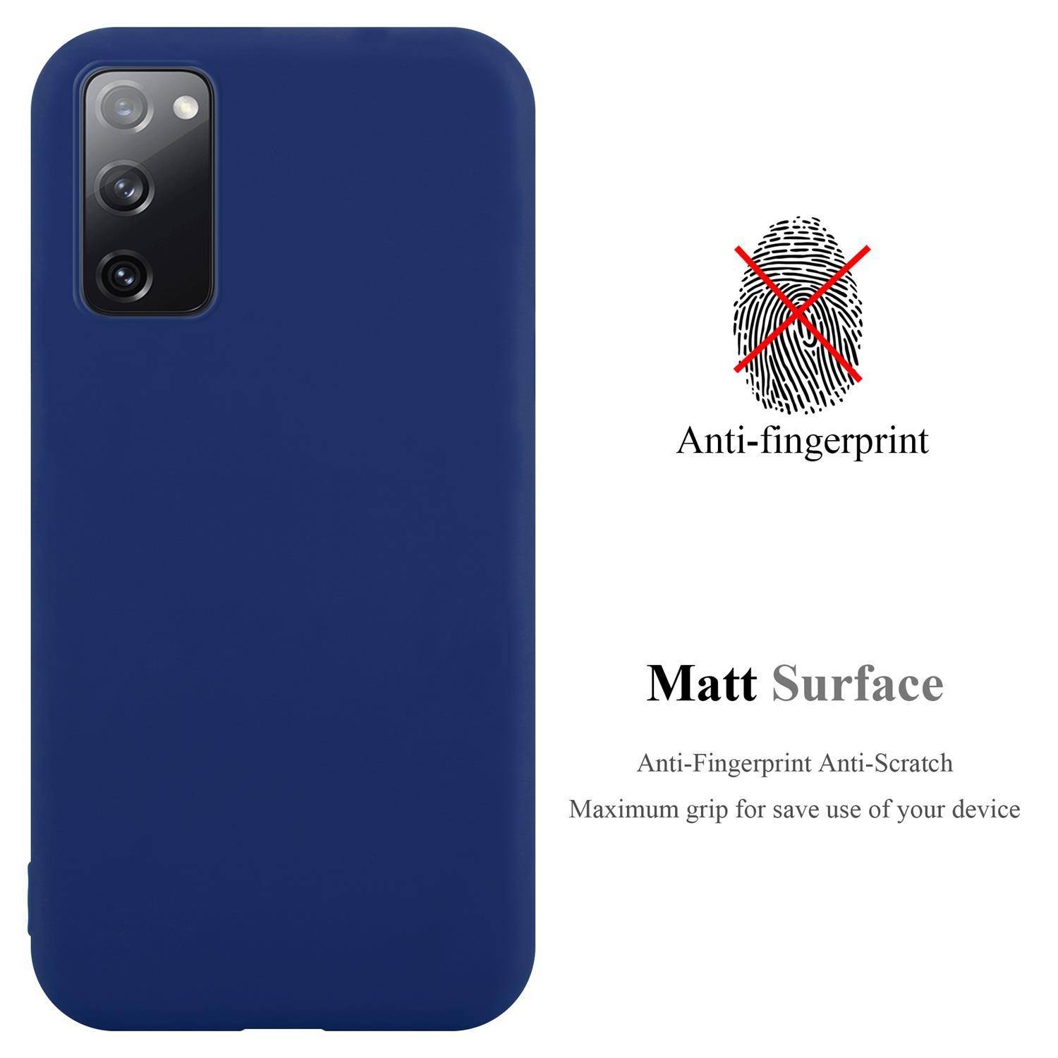Cadorabo Hülle für Samsung Galaxy S20 FE Schutzhülle in Blau Handyhülle TPU Silikon Etui Case Cover