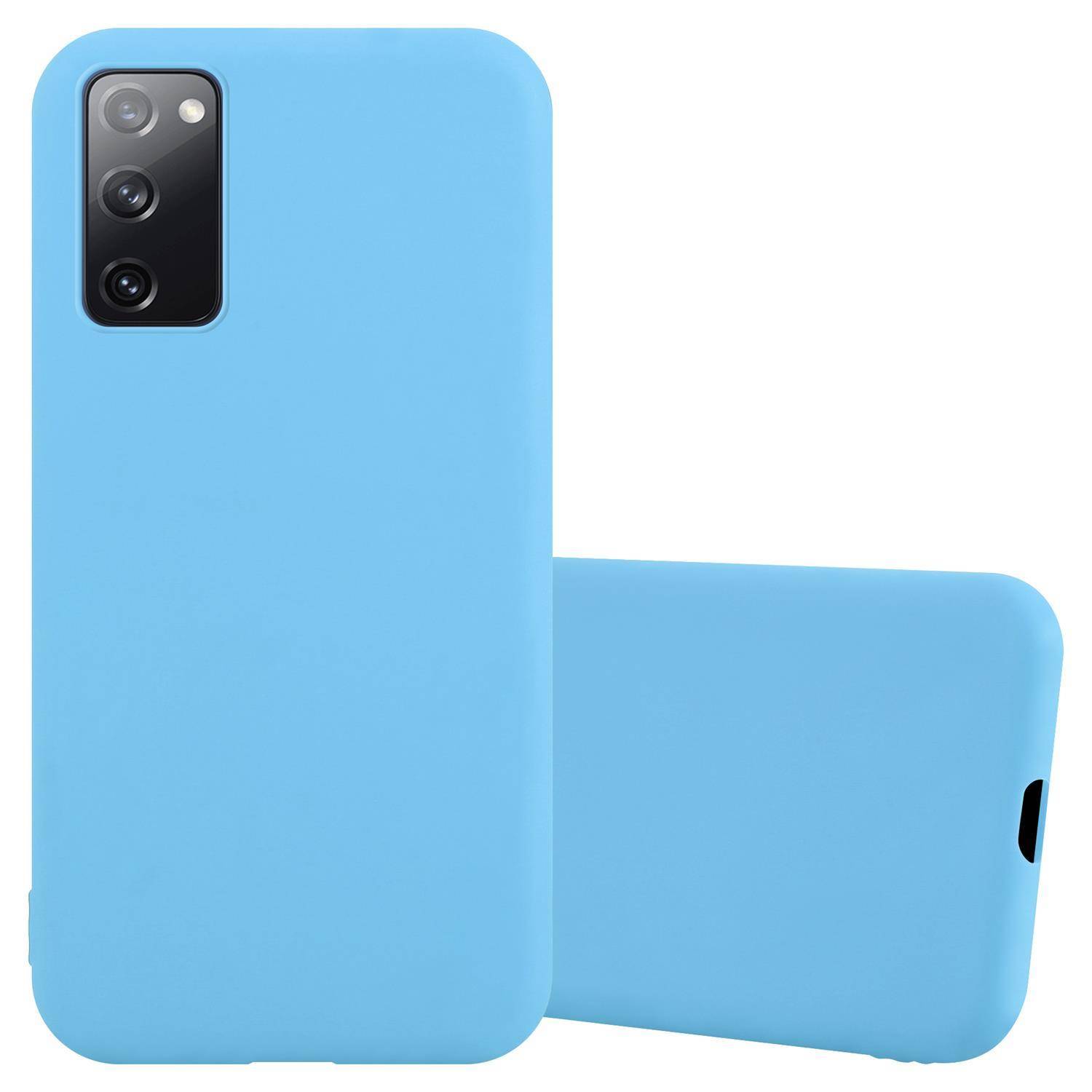 Cadorabo Hülle für Samsung Galaxy S20 FE Schutzhülle in Blau Handyhülle TPU Silikon Etui Case Cover
