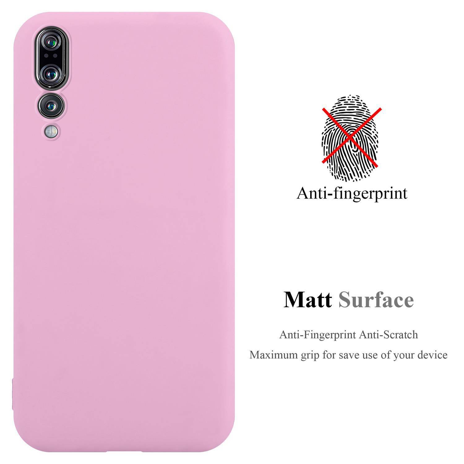 Cadorabo Hülle für Huawei P20 PRO / P20 PLUS Schutzhülle in Rosa Handyhülle TPU Silikon Etui Case Cover