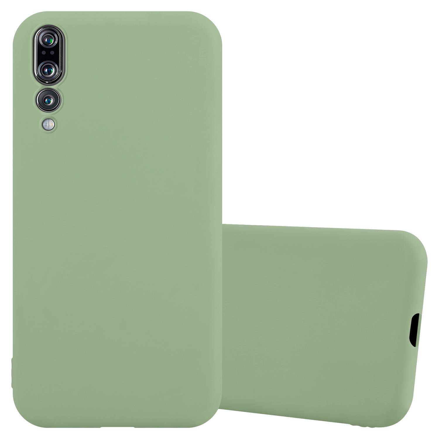 Cadorabo Hülle für Huawei P20 PRO / P20 PLUS Schutzhülle in Grün Handyhülle TPU Silikon Etui Case Cover