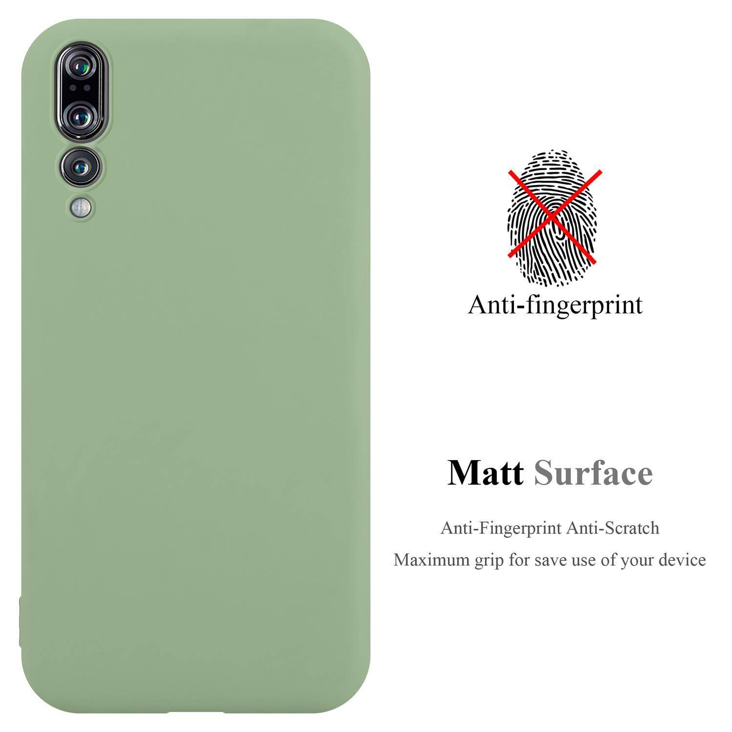 Cadorabo Hülle für Huawei P20 PRO / P20 PLUS Schutzhülle in Grün Handyhülle TPU Silikon Etui Case Cover