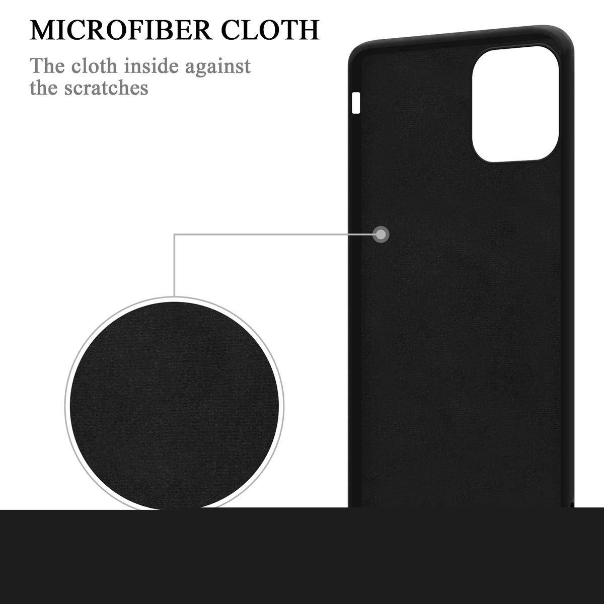 Cadorabo Hülle für Apple iPhone 11 Schutz Hülle in Schwarz Handyhülle TPU Etui Case Cover