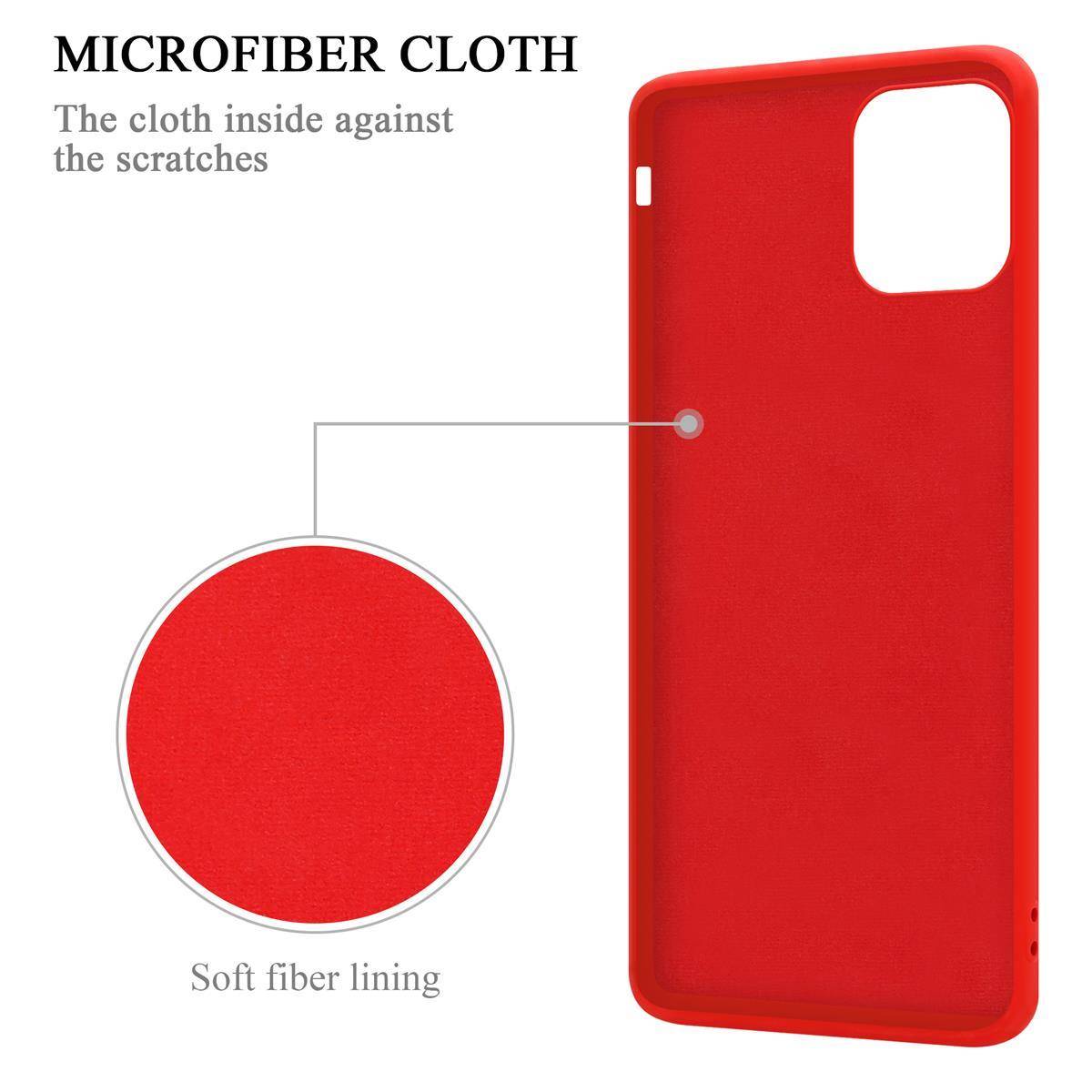 Cadorabo Hülle für Apple iPhone 11 Schutz Hülle in Rot Handyhülle TPU Etui Case Cover