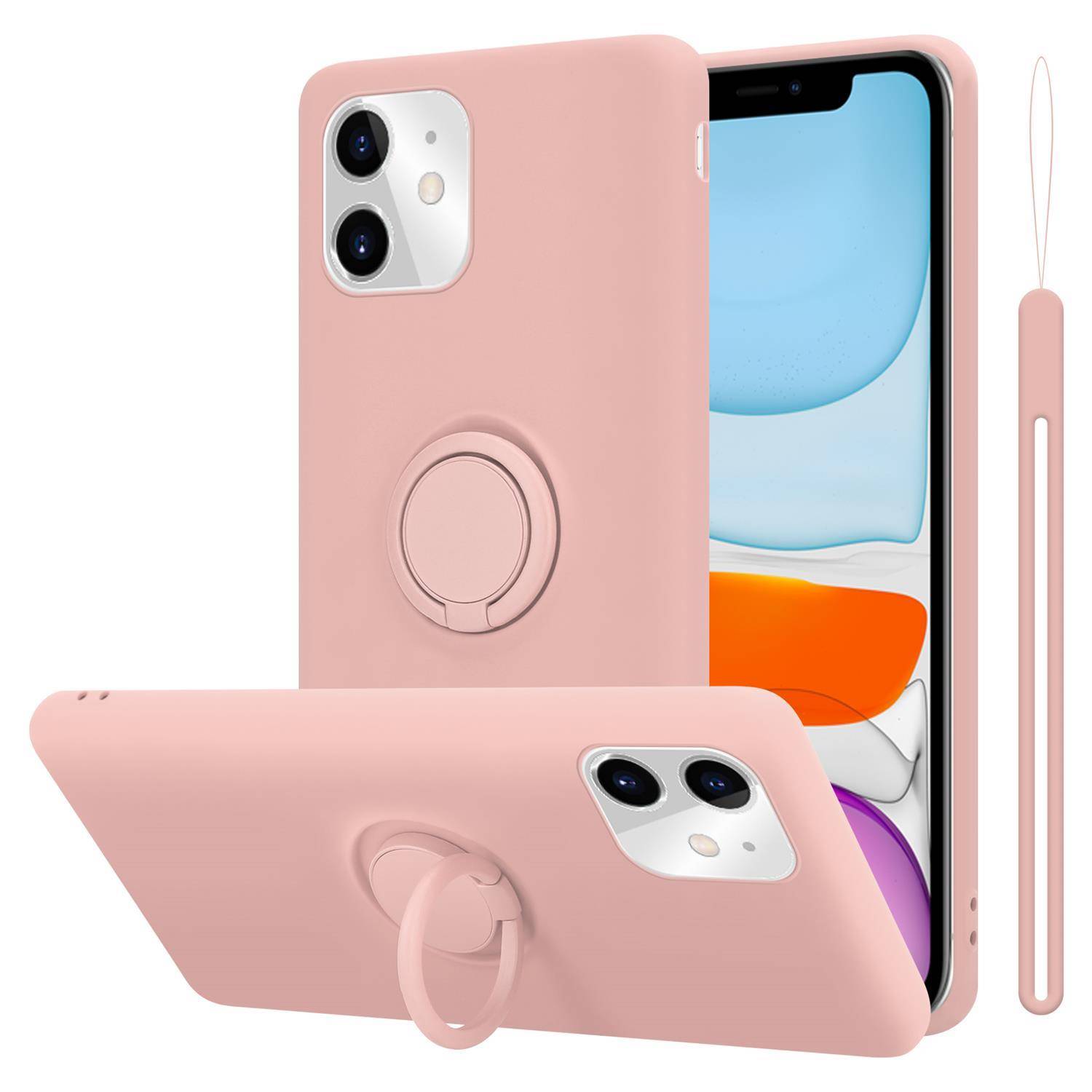 Cadorabo Hülle für Apple iPhone 11 Schutz Hülle in Rosa Handyhülle TPU Etui Case Cover