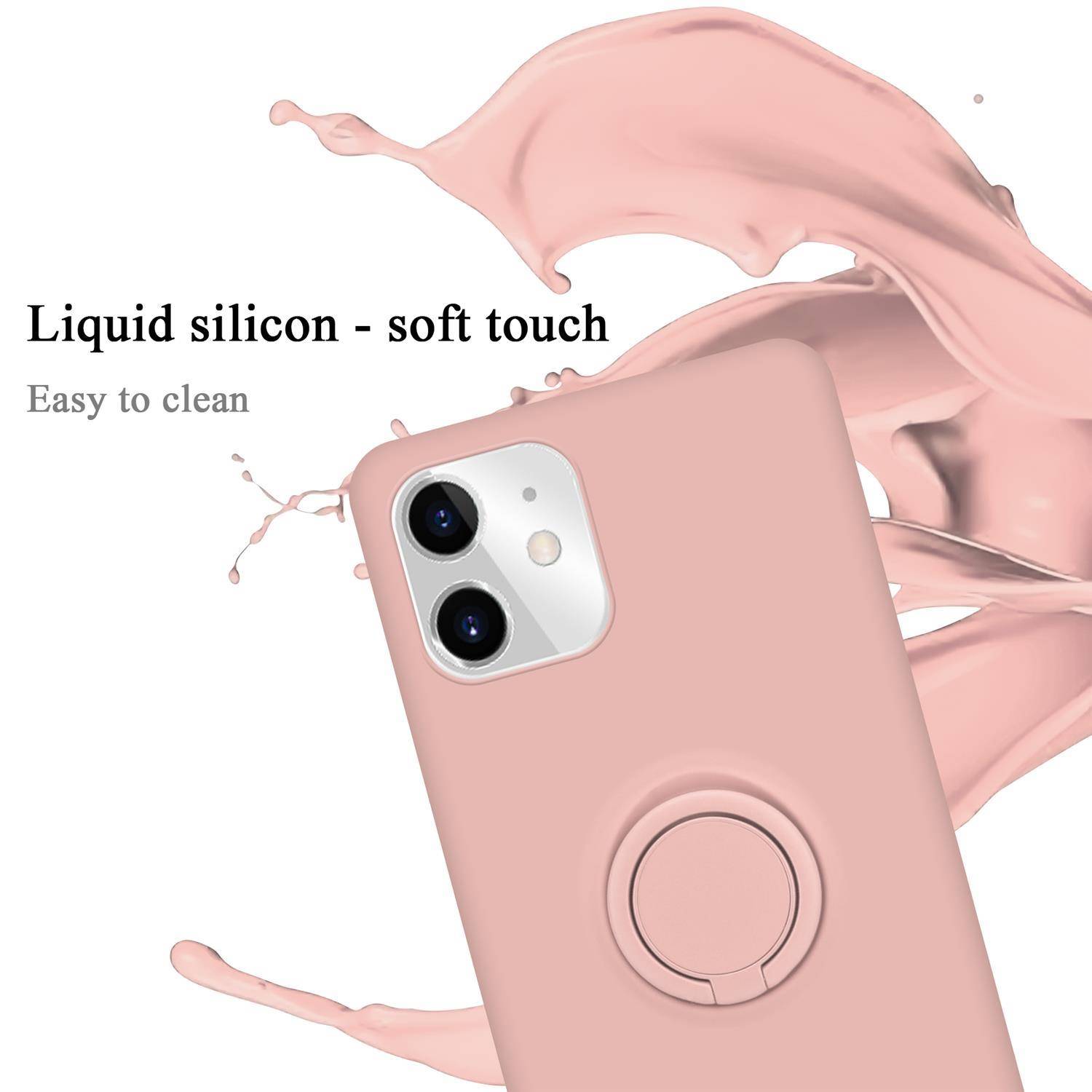 Cadorabo Hülle für Apple iPhone 11 Schutz Hülle in Rosa Handyhülle TPU Etui Case Cover