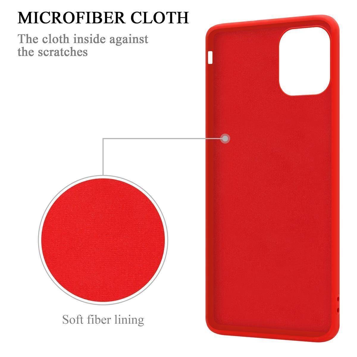 Cadorabo Hülle für Apple iPhone 11 PRO MAX Schutz Hülle in Rot Handyhülle TPU Etui Case Cover