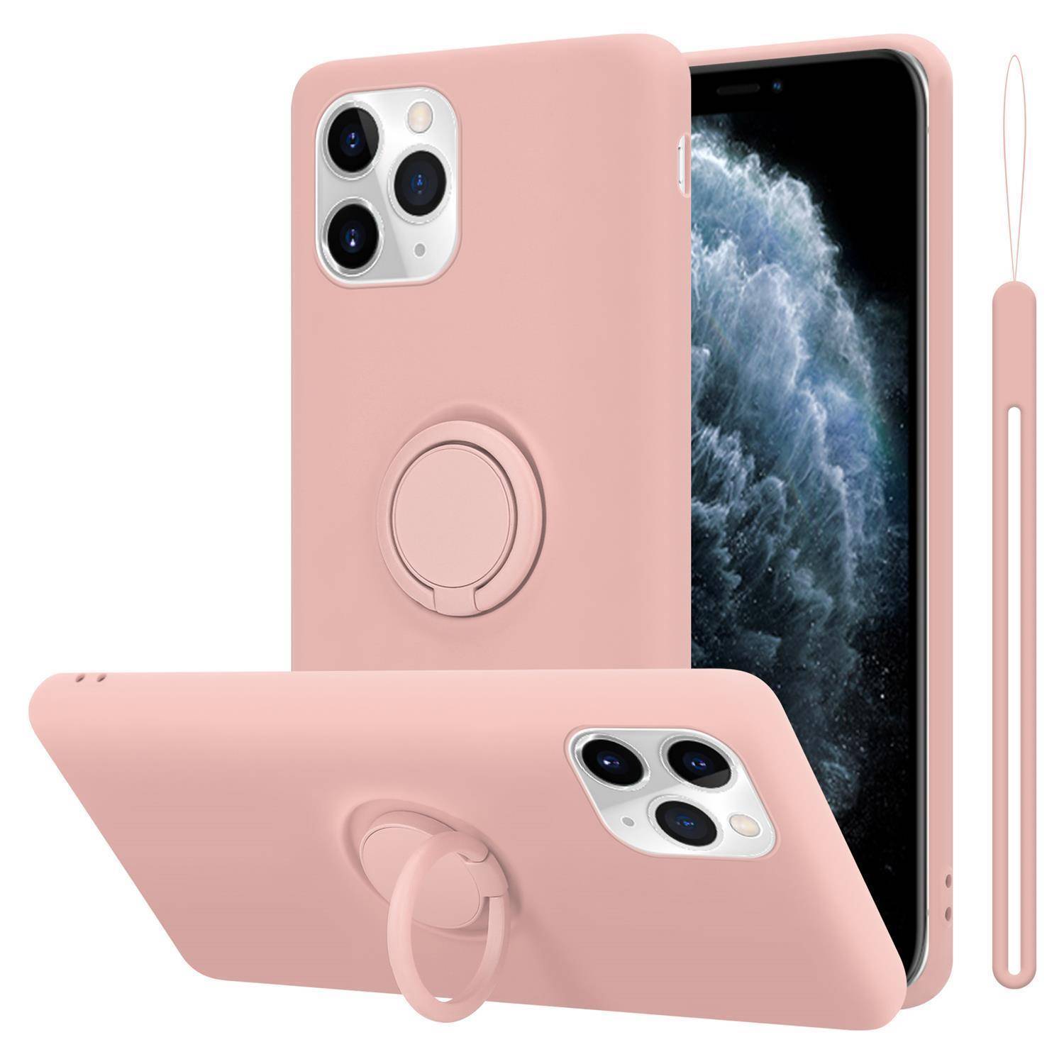 Cadorabo Hülle für Apple iPhone 11 PRO MAX Schutz Hülle in Rosa Handyhülle TPU Etui Case Cover