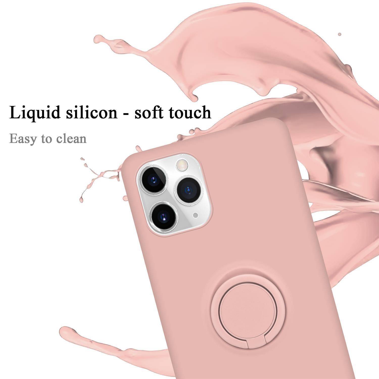 Cadorabo Hülle für Apple iPhone 11 PRO MAX Schutz Hülle in Rosa Handyhülle TPU Etui Case Cover