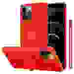 Cadorabo Hülle für Apple iPhone 12 PRO MAX Schutz Hülle in Rot Handyhülle TPU Etui Case Cover