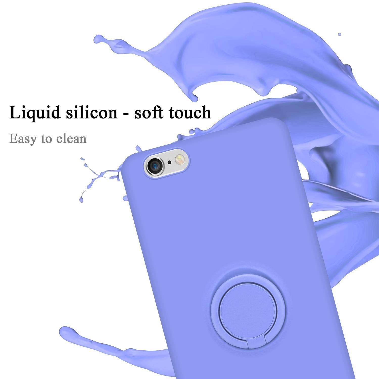 Cadorabo Hülle für Apple iPhone 6 / 6S Schutz Hülle in Lila Handyhülle TPU Etui Case Cover