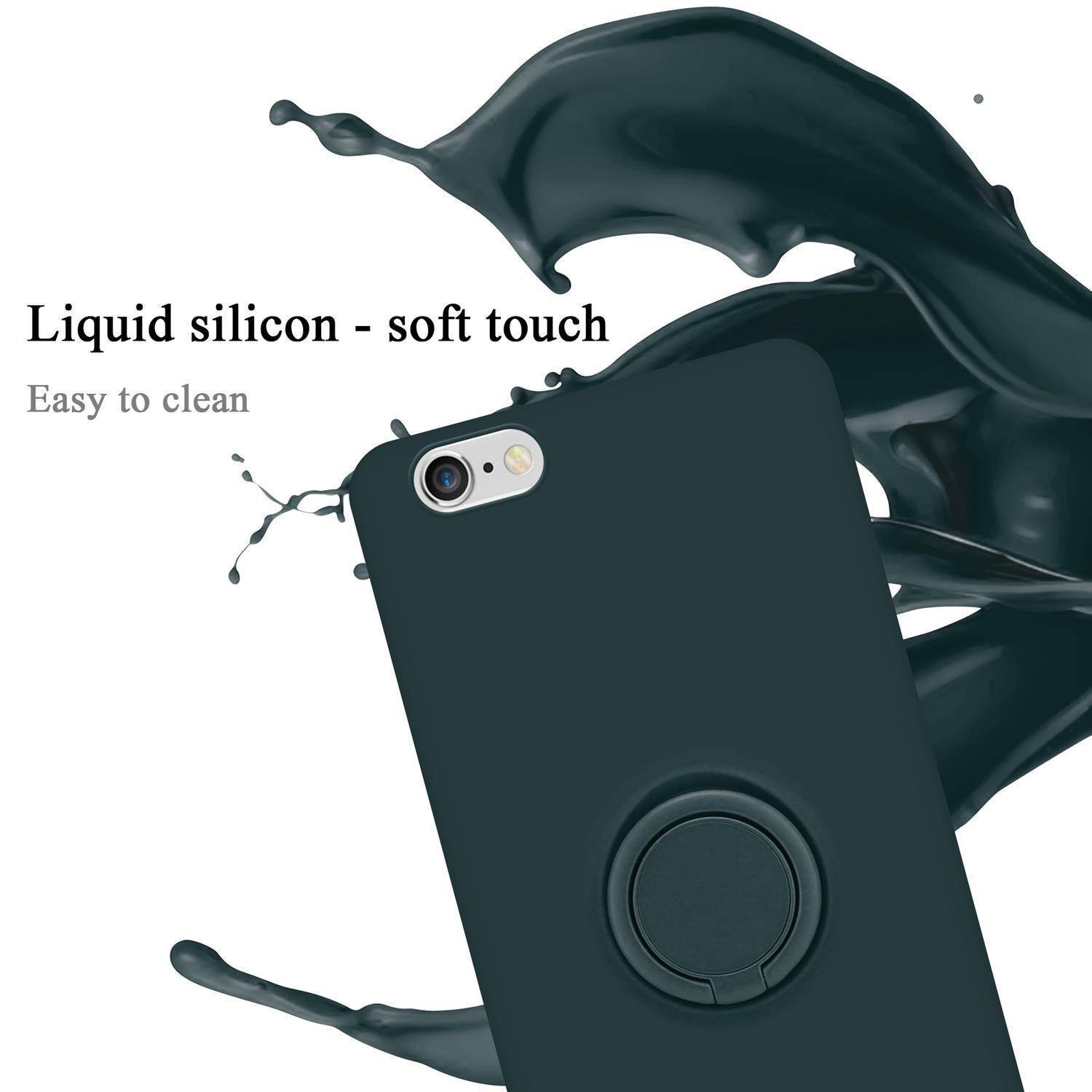 Cadorabo Hülle für Apple iPhone 6 / 6S Schutz Hülle in Grün Handyhülle TPU Etui Case Cover