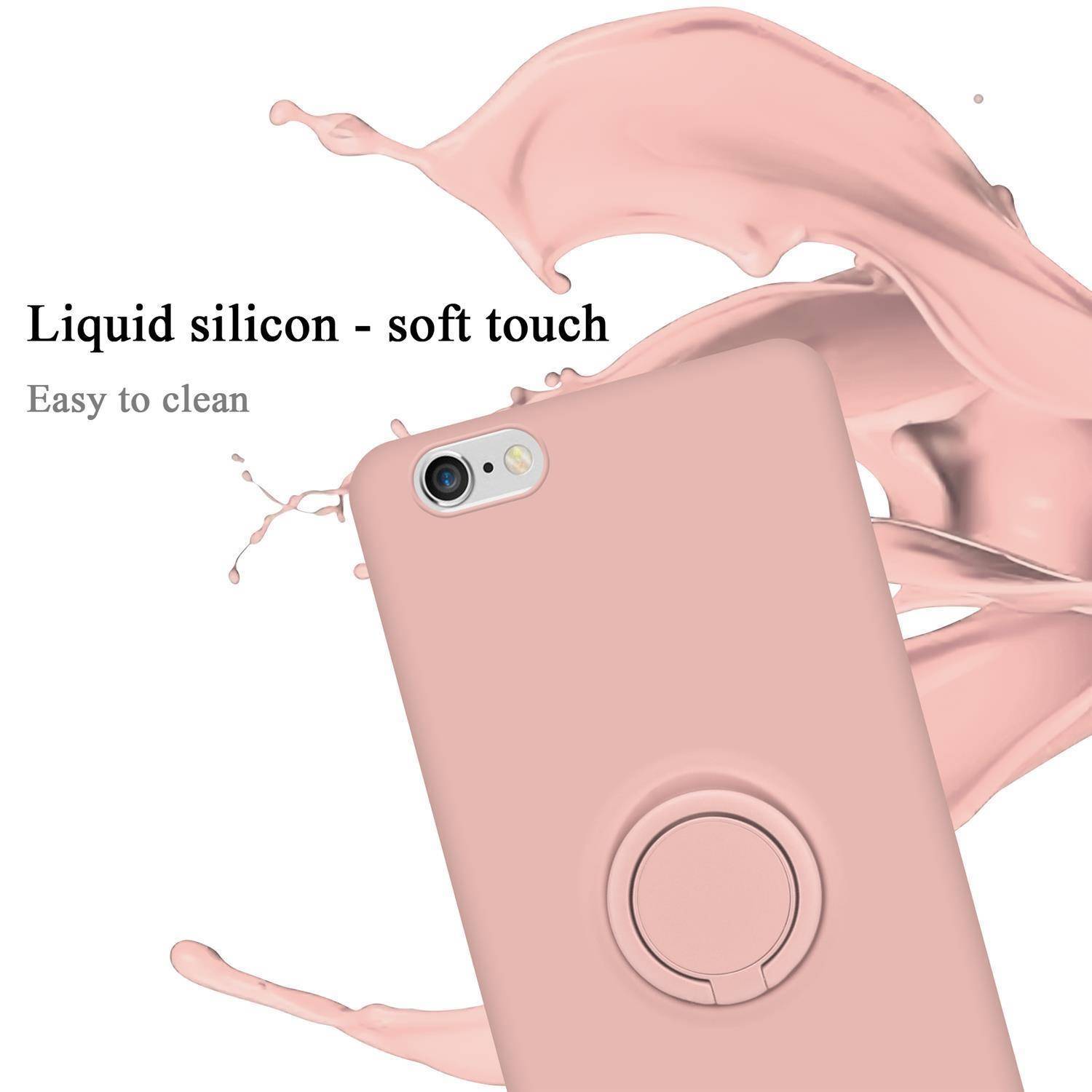 Cadorabo Hülle für Apple iPhone 6 PLUS / 6S PLUS Schutz Hülle in Rosa Handyhülle TPU Etui Case Cover