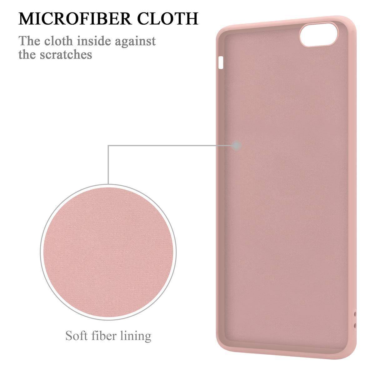Cadorabo Hülle für Apple iPhone 6 PLUS / 6S PLUS Schutz Hülle in Rosa Handyhülle TPU Etui Case Cover