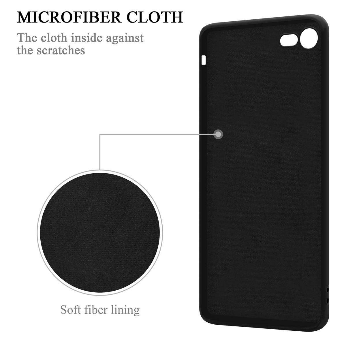 Cadorabo Hülle für Apple iPhone 7 / 7S / 8 / SE 2020 Schutz Hülle in Schwarz Handyhülle TPU Etui Case Cover