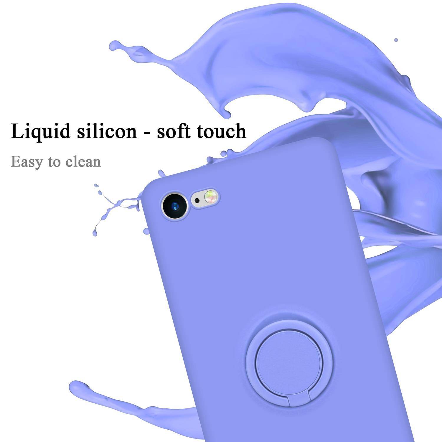 Cadorabo Hülle für Apple iPhone 7 / 7S / 8 / SE 2020 Schutz Hülle in Lila Handyhülle TPU Etui Case Cover