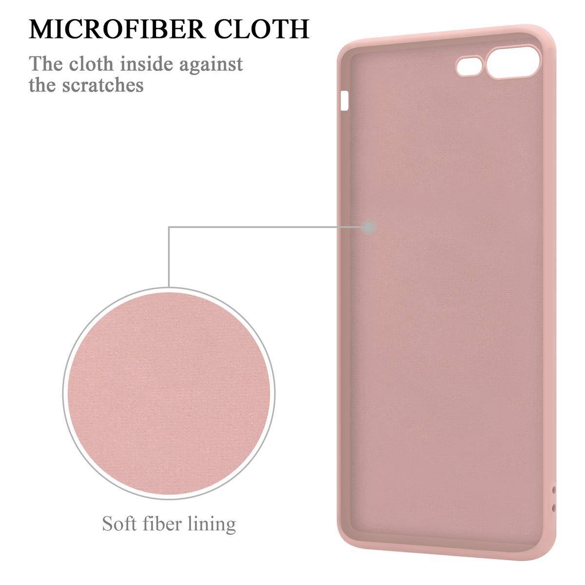 Cadorabo Hülle für Apple iPhone 7 PLUS / 7S PLUS / 8 PLUS Schutz Hülle in Rosa Handyhülle TPU Etui Case Cover