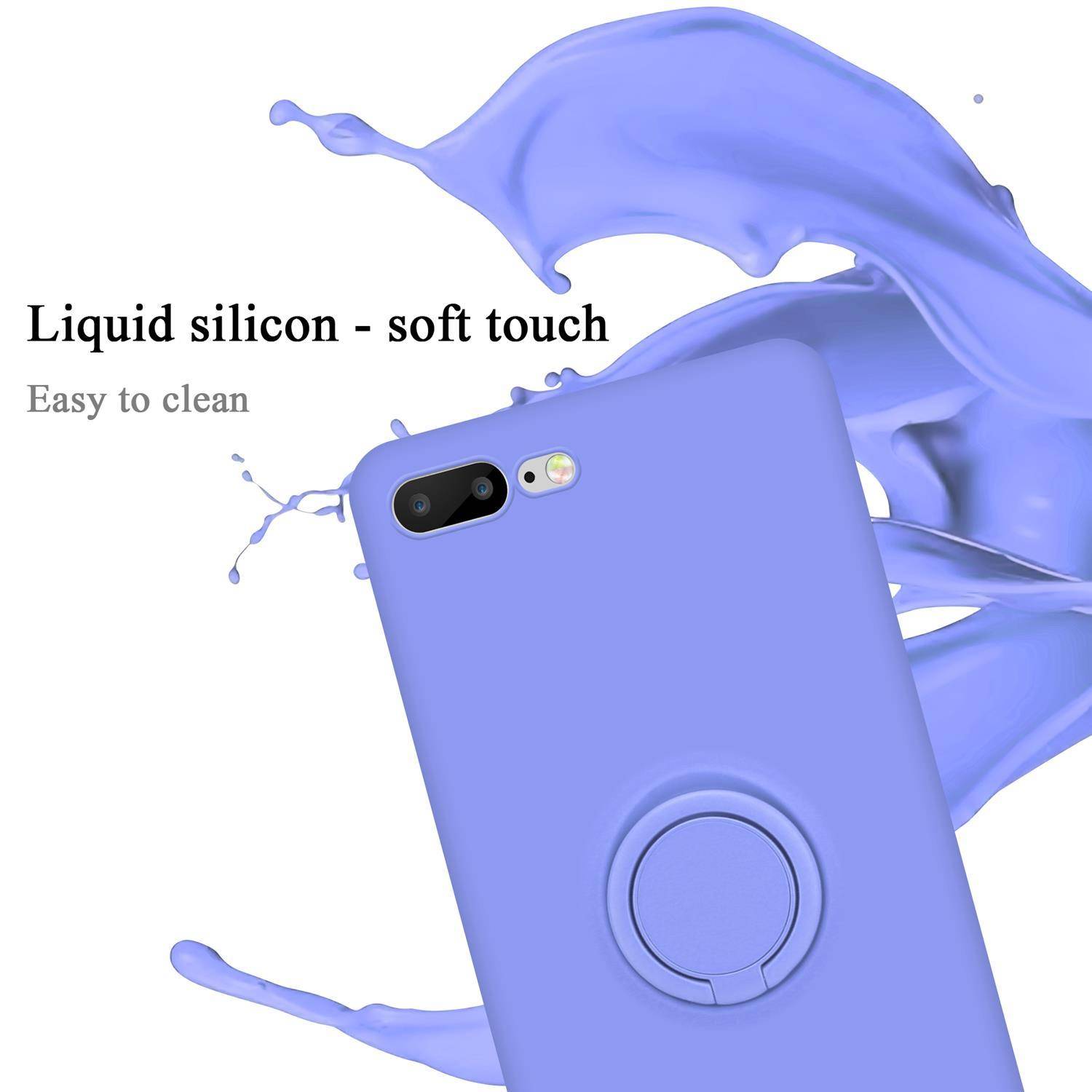Cadorabo Hülle für Apple iPhone 7 PLUS / 7S PLUS / 8 PLUS Schutz Hülle in Lila Handyhülle TPU Etui Case Cover