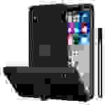 Cadorabo Hülle für Apple iPhone X / XS Schutz Hülle in Schwarz Handyhülle TPU Etui Case Cover