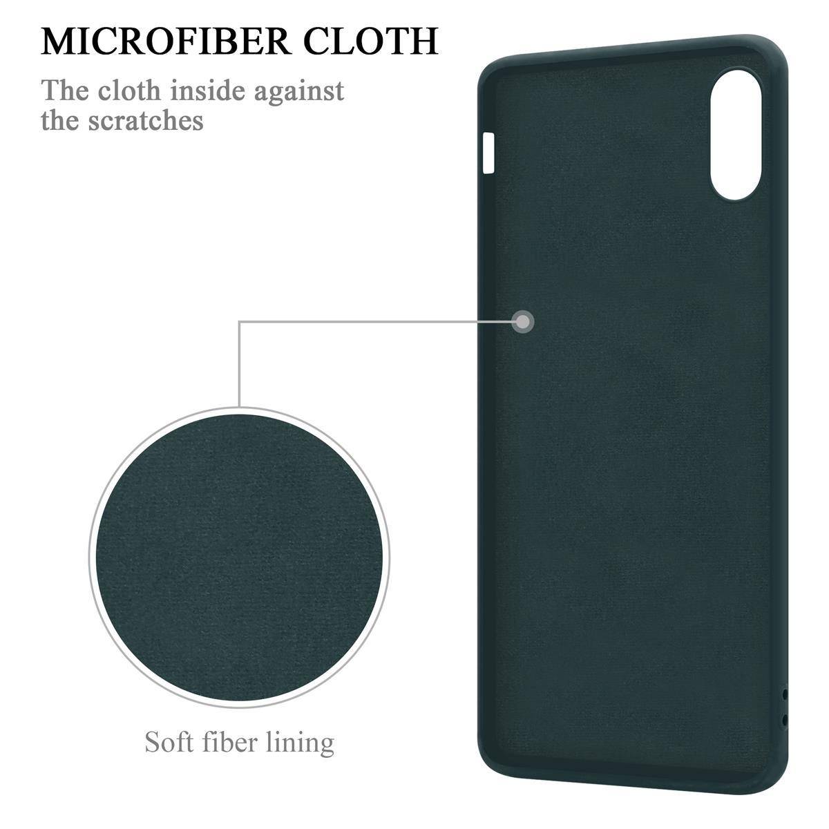 Cadorabo Hülle für Apple iPhone X / XS Schutz Hülle in Grün Handyhülle TPU Etui Case Cover