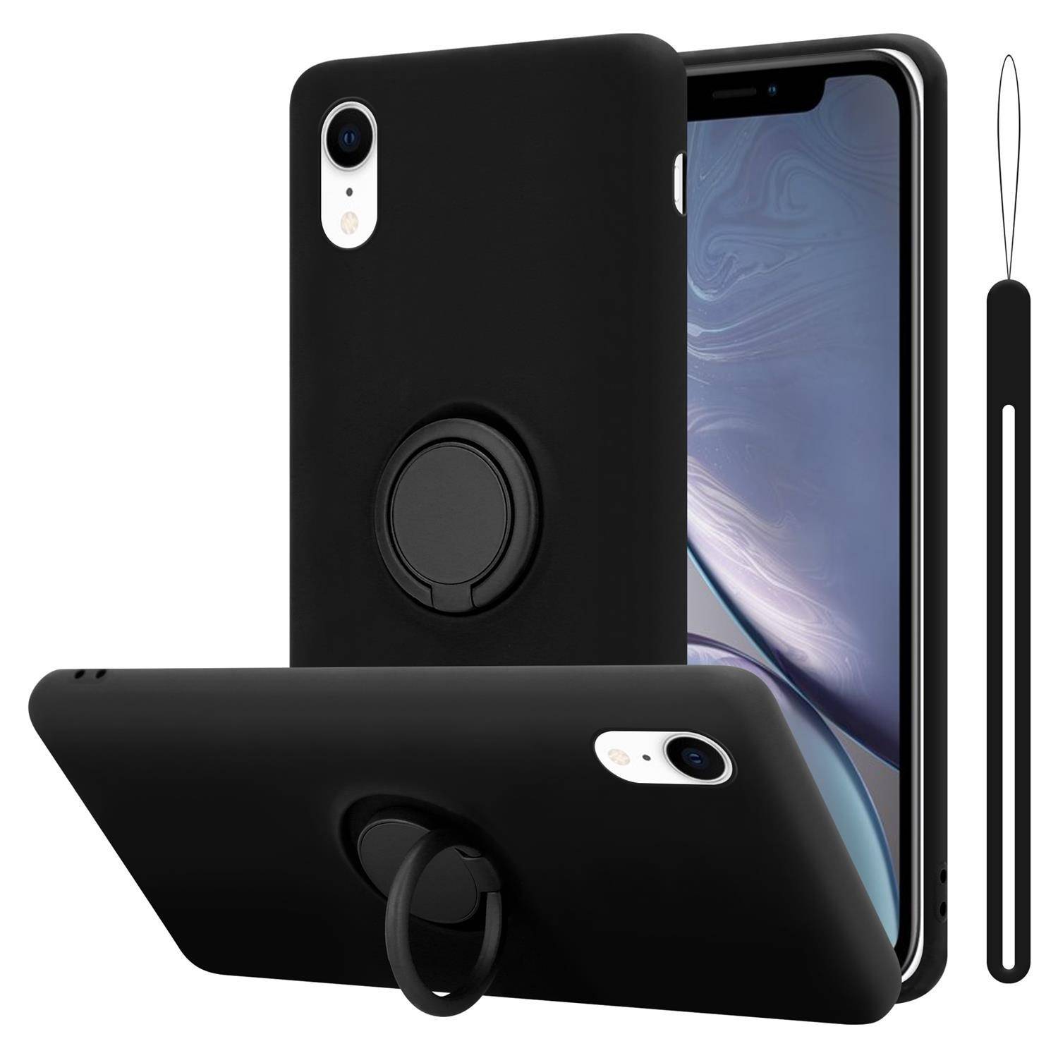 Cadorabo Hülle für Apple iPhone XR Schutz Hülle in Schwarz Handyhülle TPU Etui Case Cover