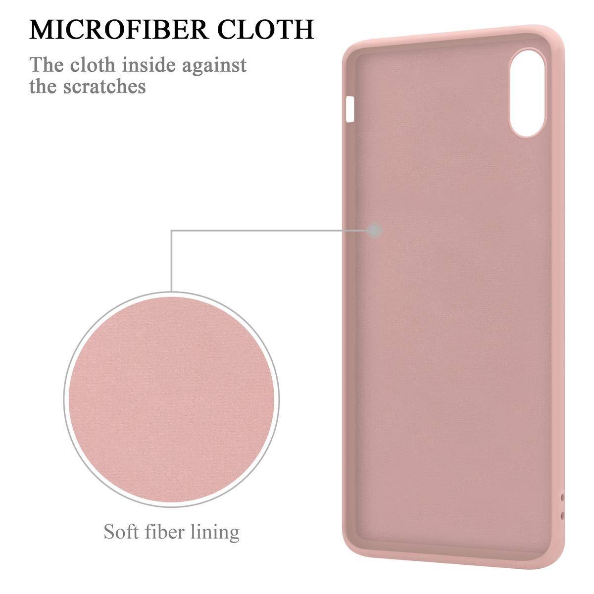 Cadorabo Hülle für Apple iPhone XR Schutz Hülle in Rosa Handyhülle TPU Etui Case Cover