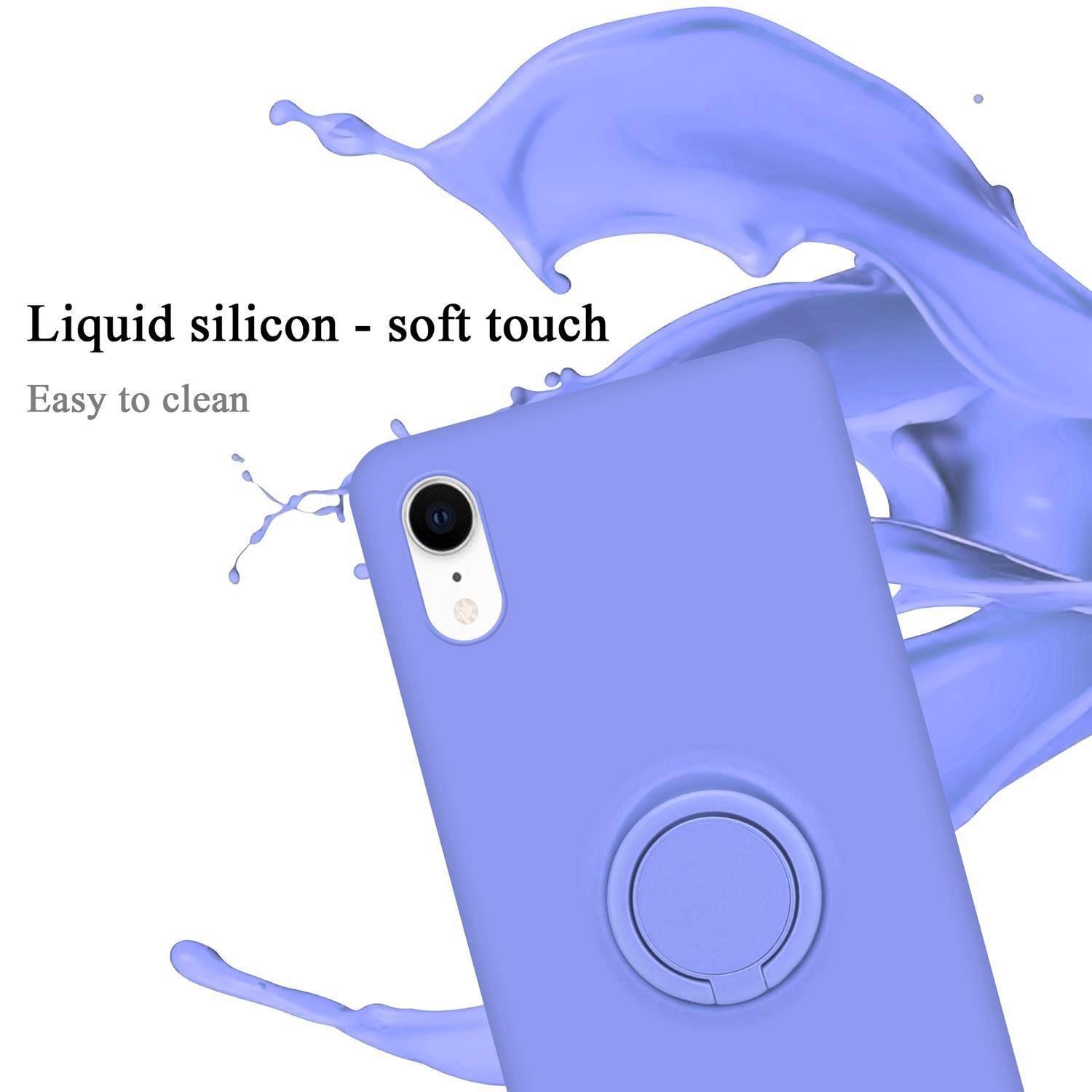 Cadorabo Hülle für Apple iPhone XR Schutz Hülle in Lila Handyhülle TPU Etui Case Cover