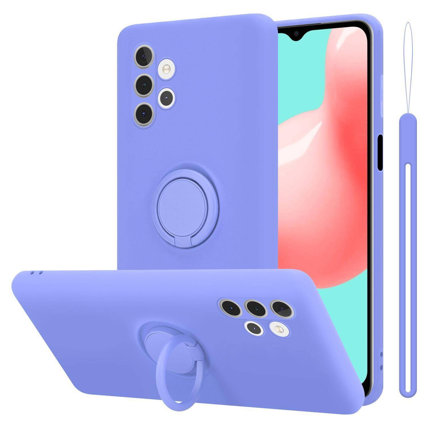 Cadorabo Hülle für Samsung Galaxy A32 5G Schutz Hülle in Lila Handyhülle TPU Etui Case Cover