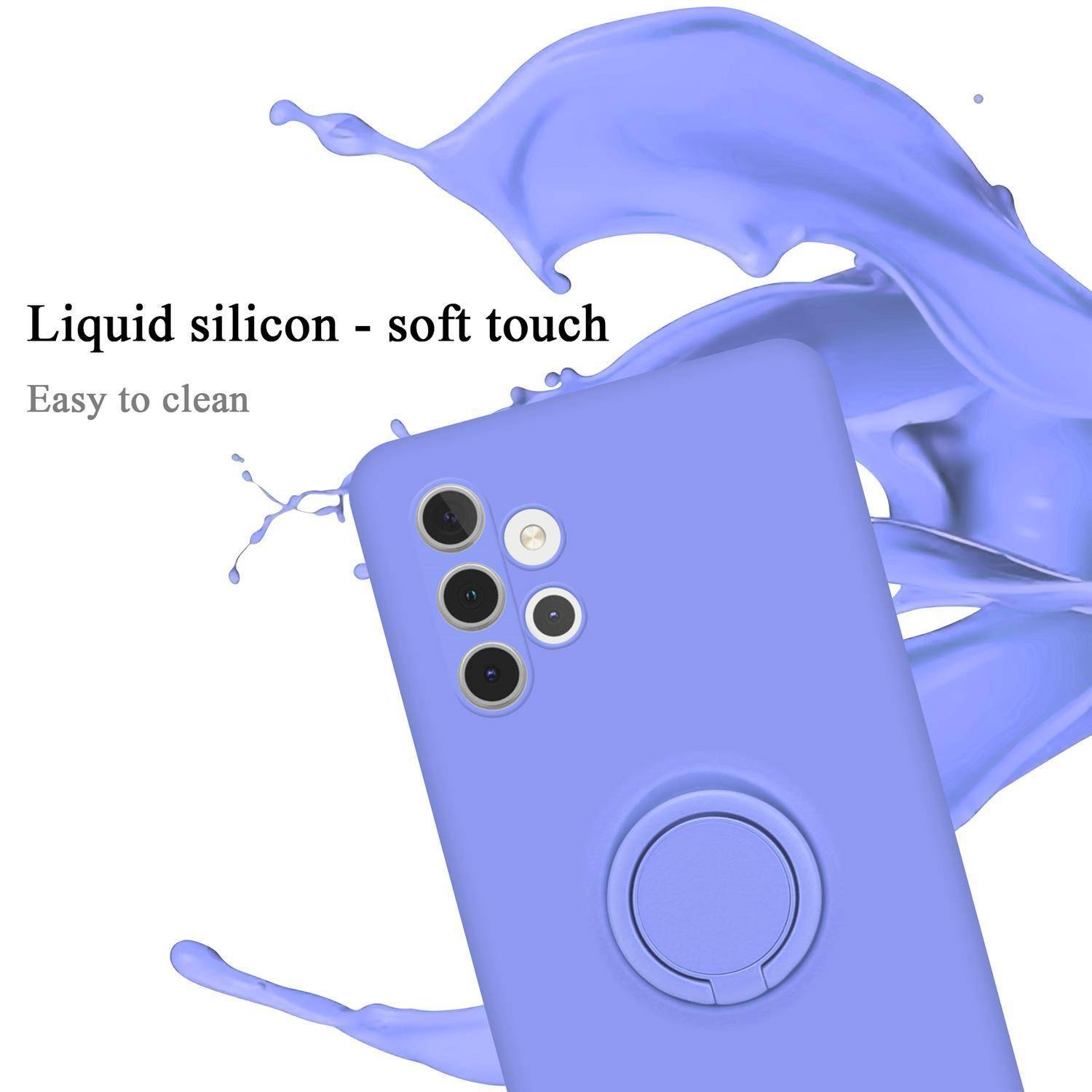 Cadorabo Hülle für Samsung Galaxy A32 5G Schutz Hülle in Lila Handyhülle TPU Etui Case Cover
