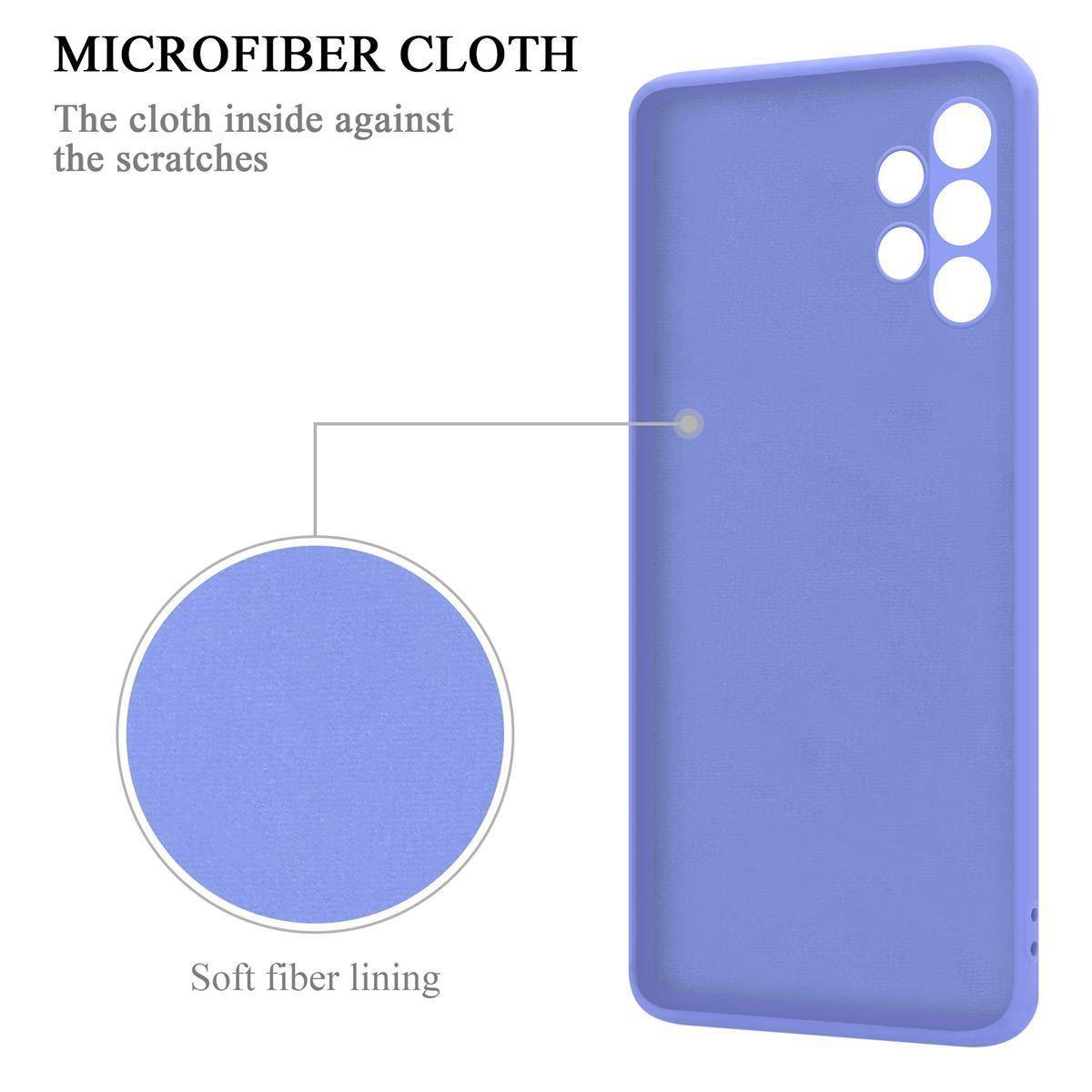 Cadorabo Hülle für Samsung Galaxy A32 5G Schutz Hülle in Lila Handyhülle TPU Etui Case Cover