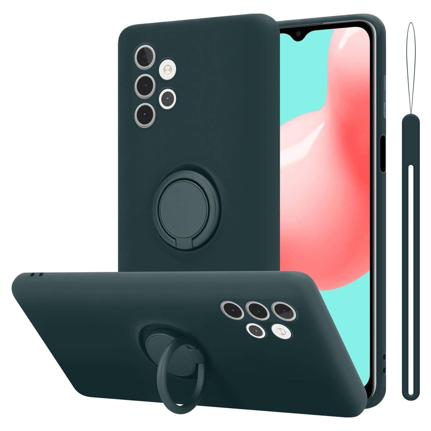 Cadorabo Hülle für Samsung Galaxy A32 5G Schutz Hülle in Grün Handyhülle TPU Etui Case Cover
