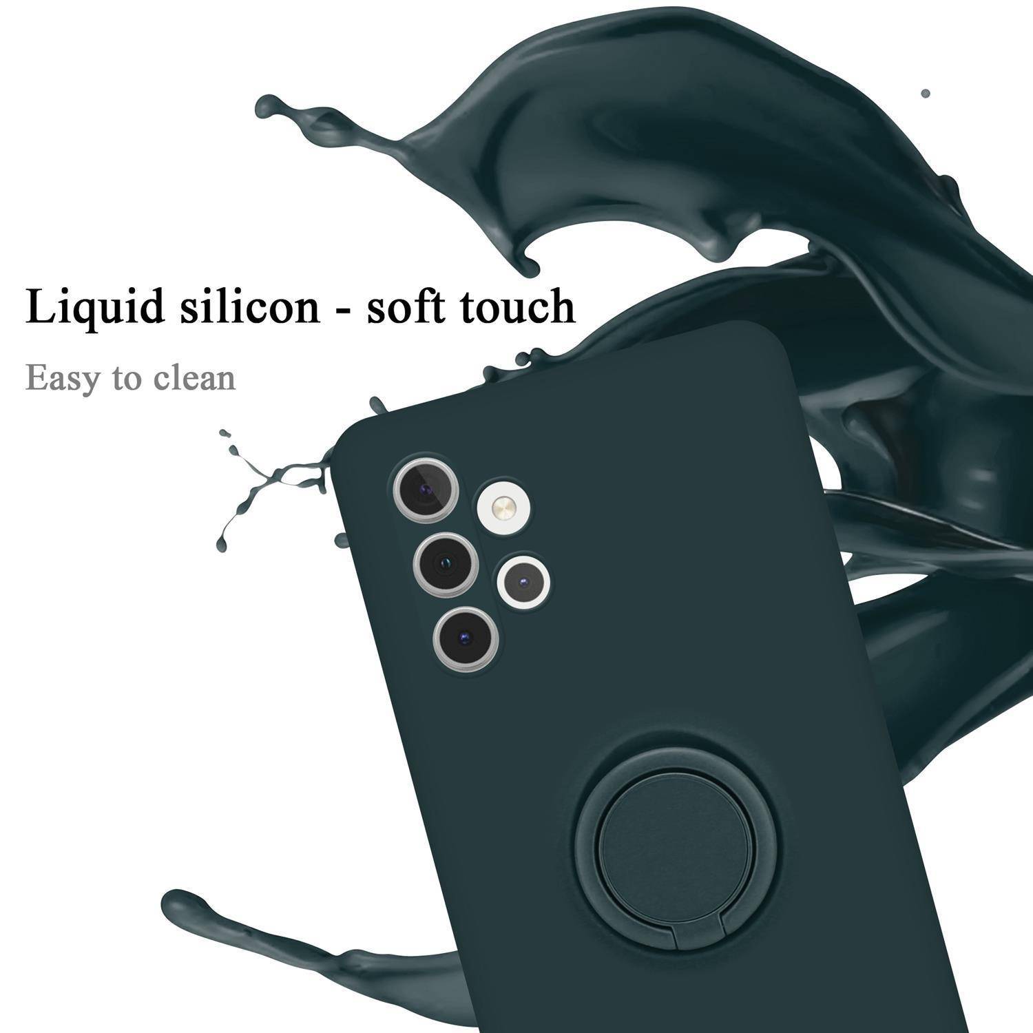 Cadorabo Hülle für Samsung Galaxy A32 5G Schutz Hülle in Grün Handyhülle TPU Etui Case Cover