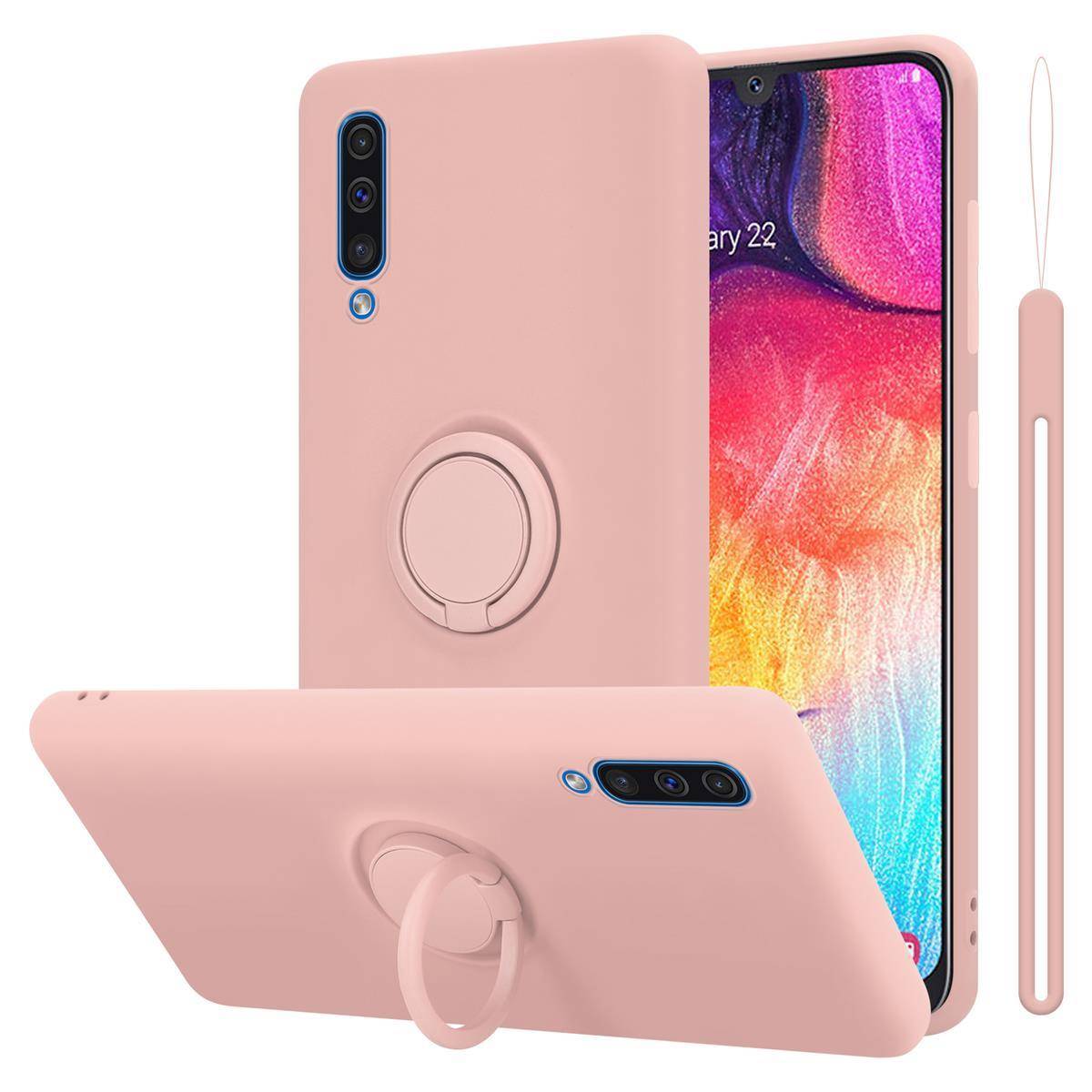 Cadorabo Hülle für Samsung Galaxy A50 4G / A50s / A30s Schutz Hülle in Rosa Handyhülle TPU Etui Case Cover