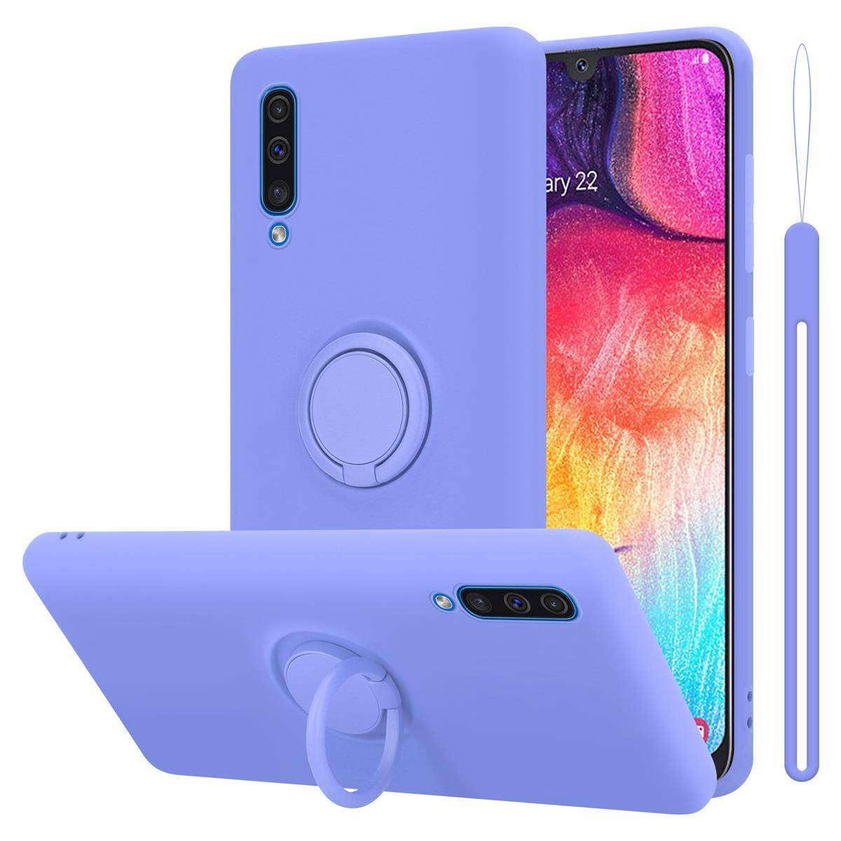 Cadorabo Hülle für Samsung Galaxy A50 4G / A50s / A30s Schutz Hülle in Lila Handyhülle TPU Etui Case Cover
