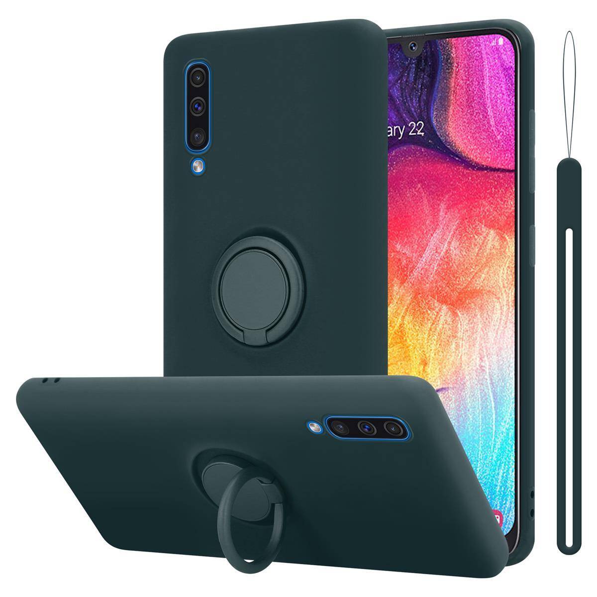 Cadorabo Hülle für Samsung Galaxy A50 4G / A50s / A30s Schutz Hülle in Grün Handyhülle TPU Etui Case Cover