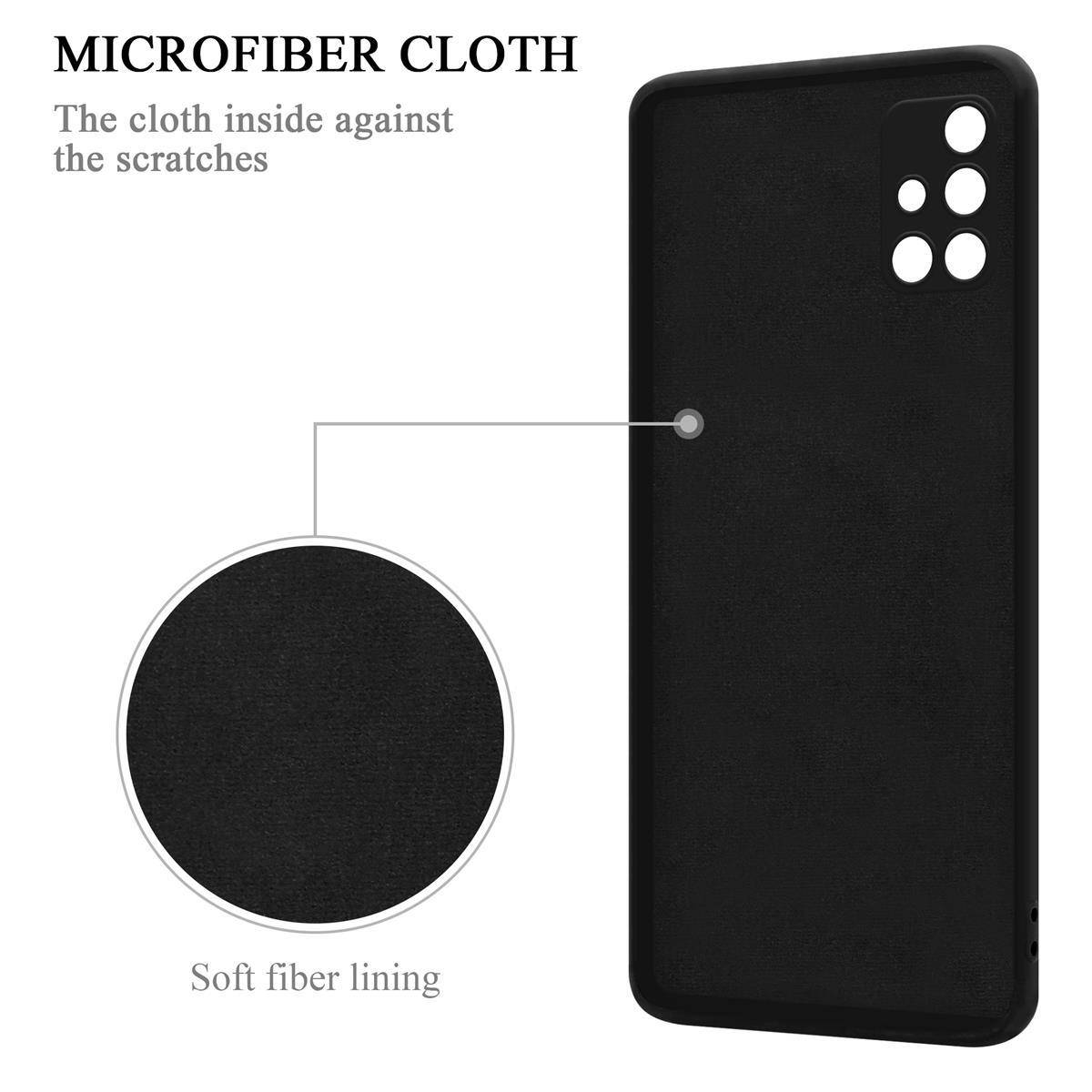 Cadorabo Hülle für Samsung Galaxy A51 4G / M40s Schutz Hülle in Schwarz Handyhülle TPU Etui Case Cover