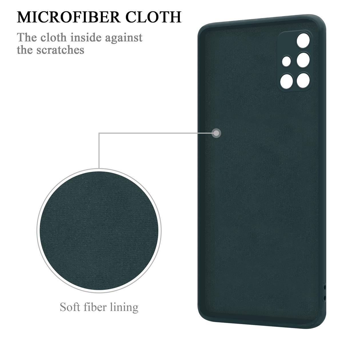 Cadorabo Hülle für Samsung Galaxy A51 4G / M40s Schutz Hülle in Grün Handyhülle TPU Etui Case Cover