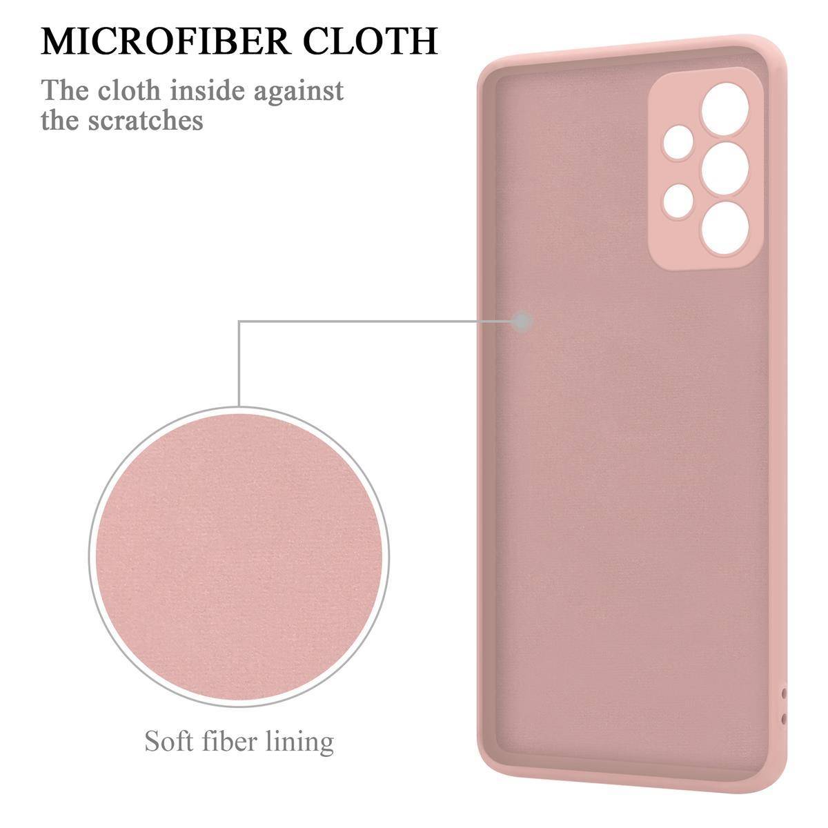 Cadorabo Hülle für Samsung Galaxy A52 (4G / 5G) / A52s Schutz Hülle in Rosa Handyhülle TPU Etui Case Cover