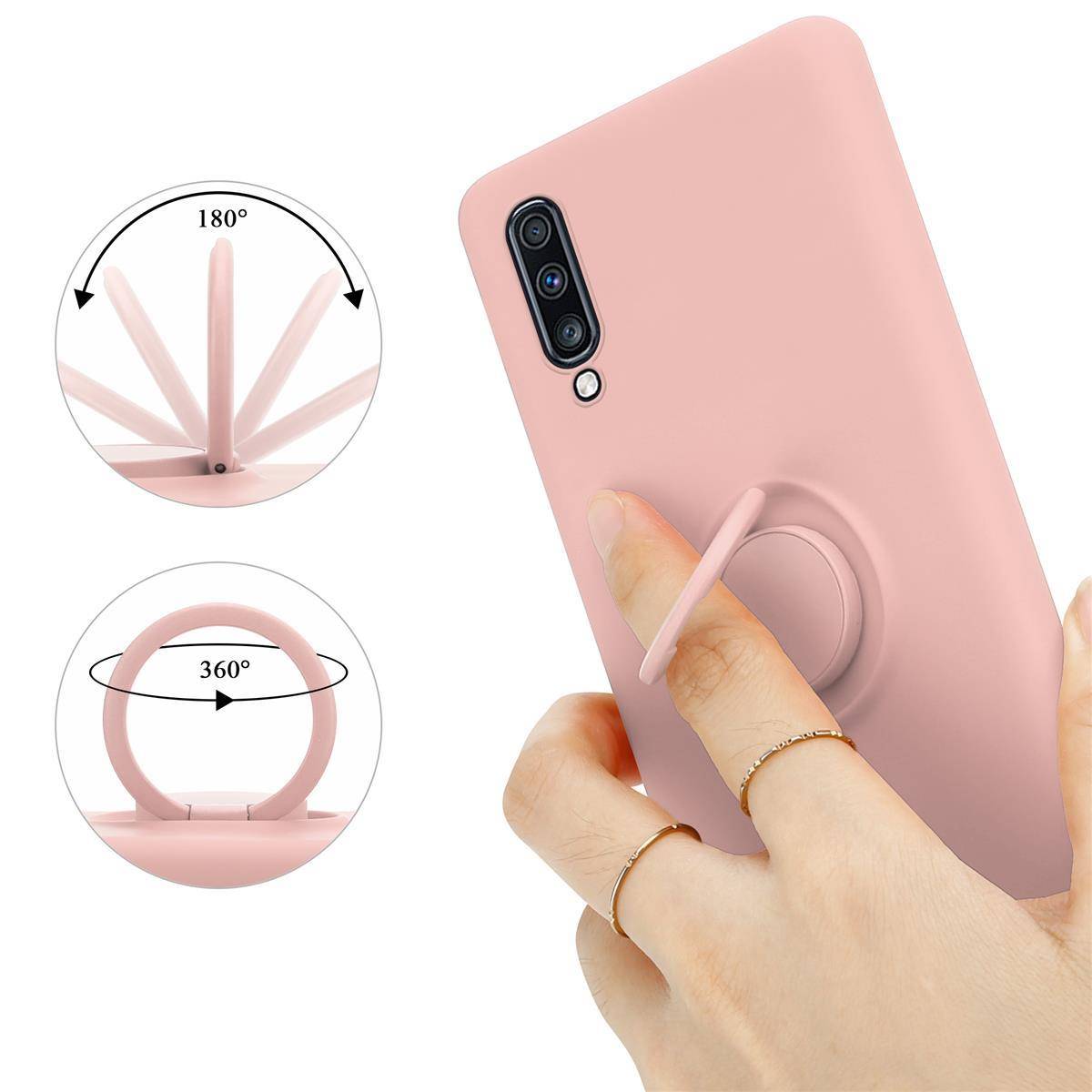 Cadorabo Hülle für Samsung Galaxy A70 / A70s Schutz Hülle in Rosa Handyhülle TPU Etui Case Cover
