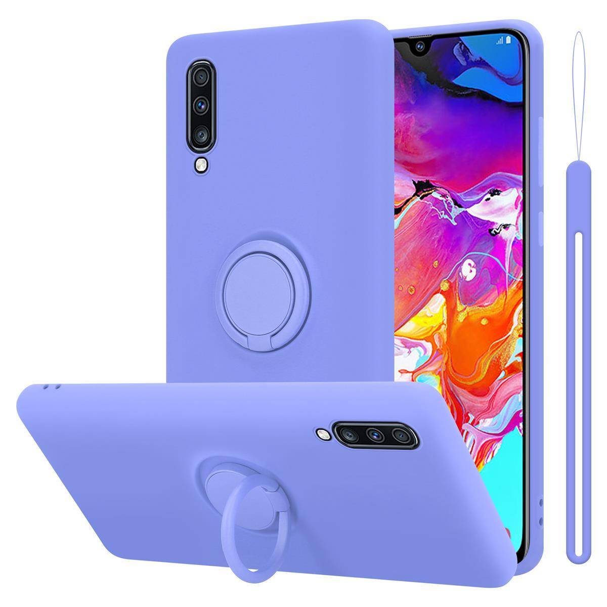 Cadorabo Hülle für Samsung Galaxy A70 / A70s Schutz Hülle in Lila Handyhülle TPU Etui Case Cover