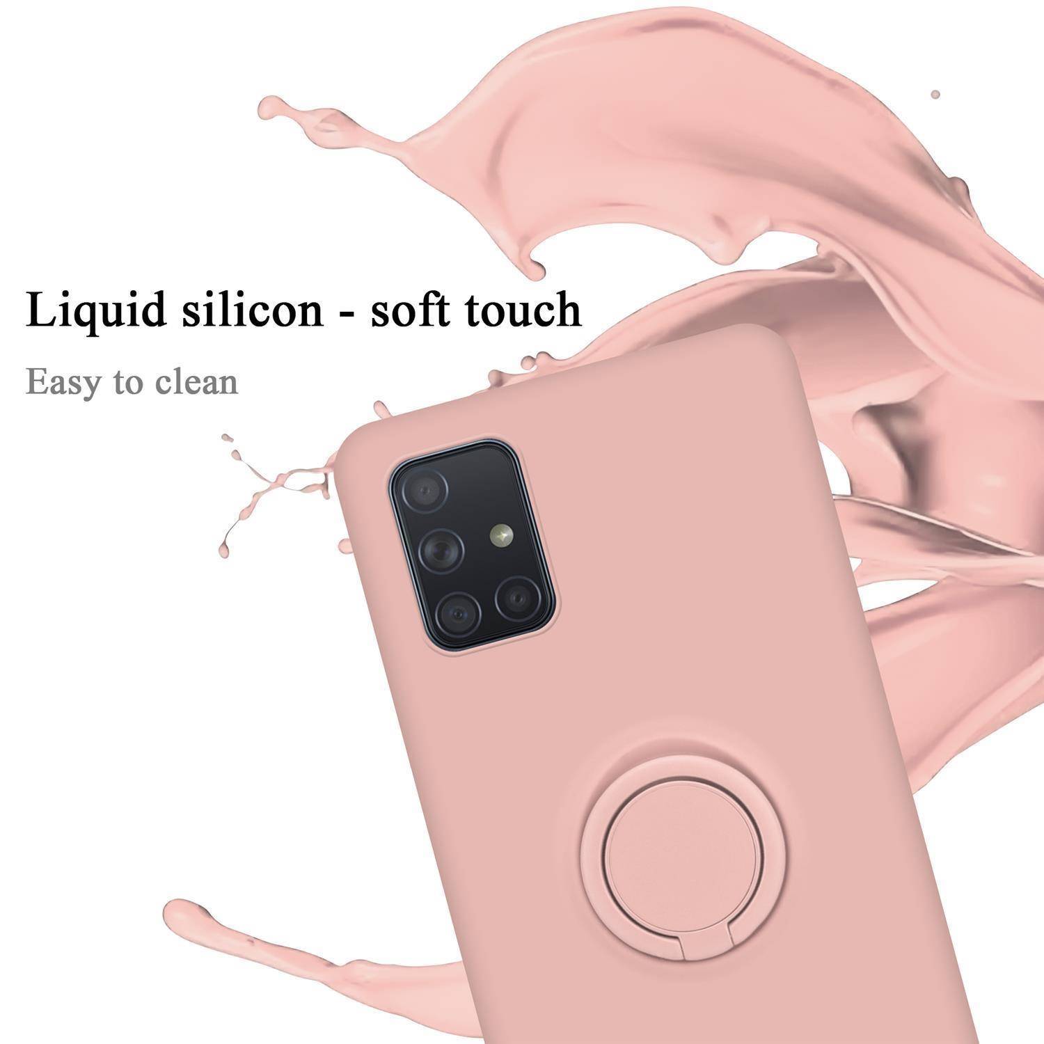 Cadorabo Hülle für Samsung Galaxy A71 4G Schutz Hülle in Rosa Handyhülle TPU Etui Case Cover